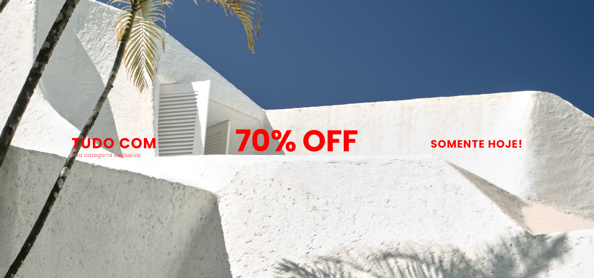 banner hotsite - 70% off