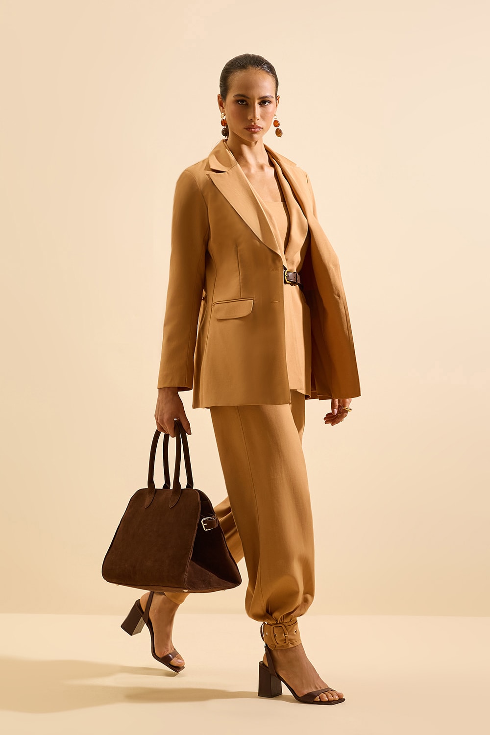 Blazer boxy cindy c Caramelo