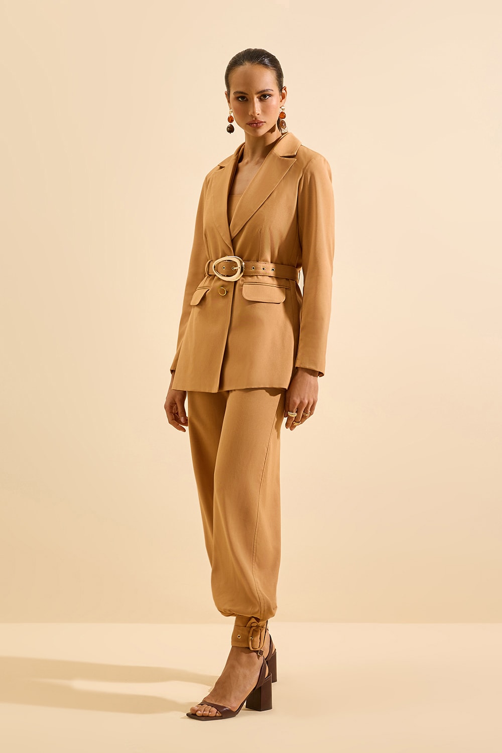 Blazer boxy cindy c Caramelo