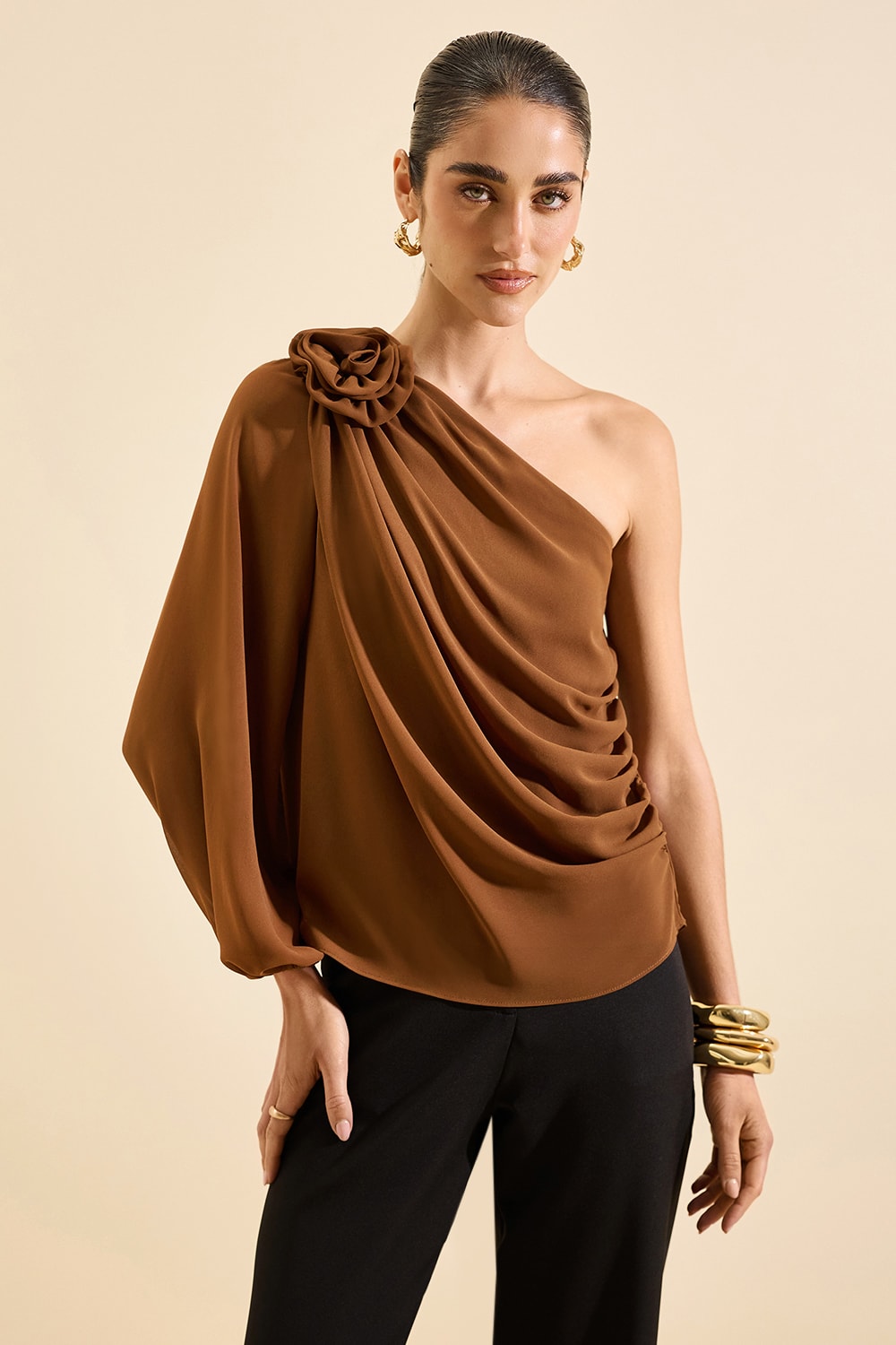 Blusa ana paula Marrom