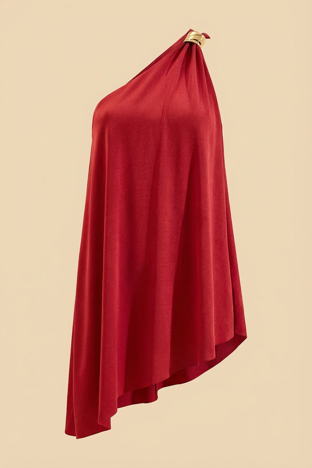 Blusa assimetrica gres Cherry