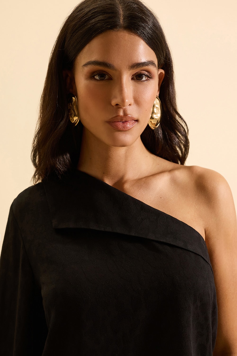 Blusa assimetrica penelope Preto