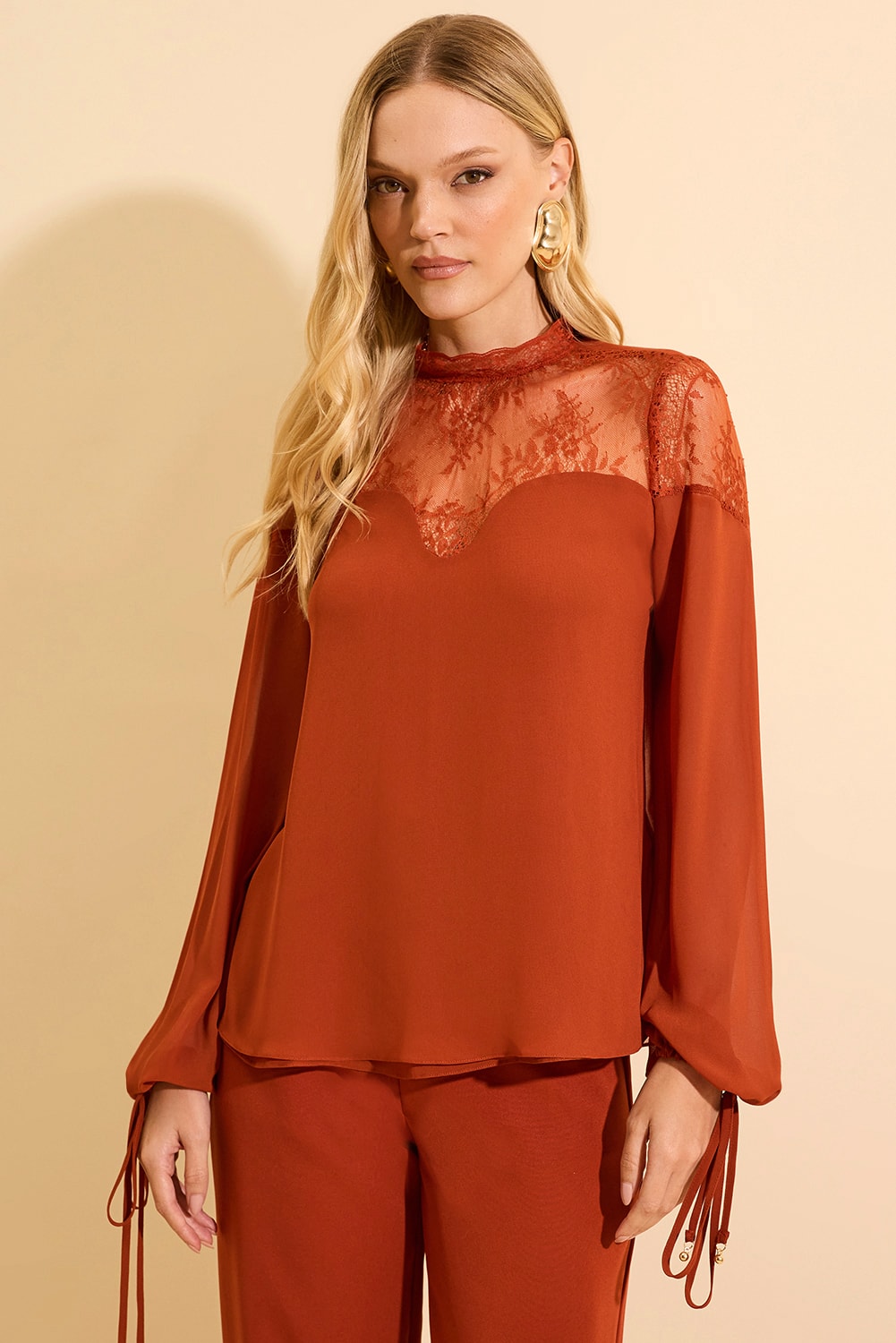 Blusa beatrice Rust