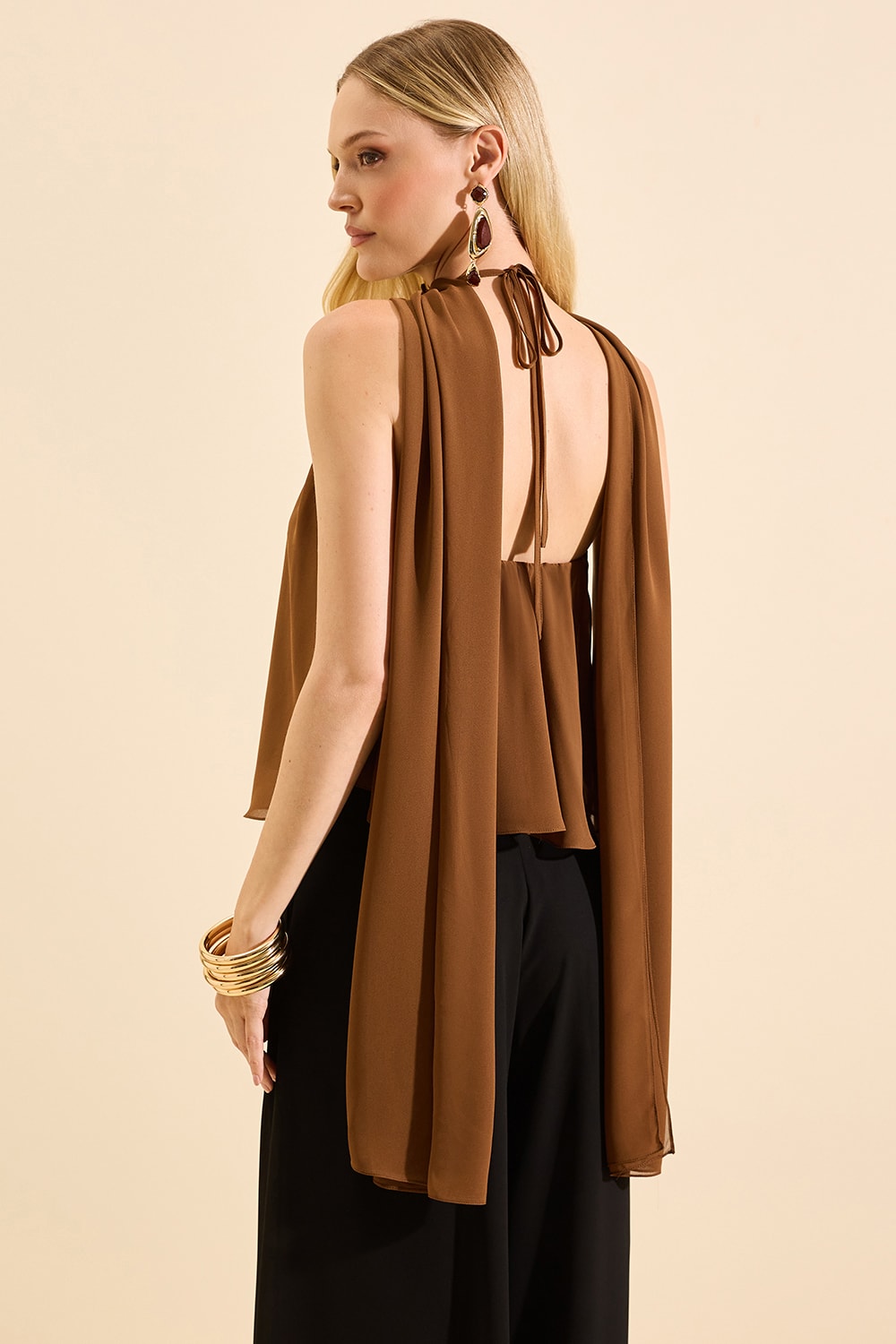 Blusa fiorella Marrom