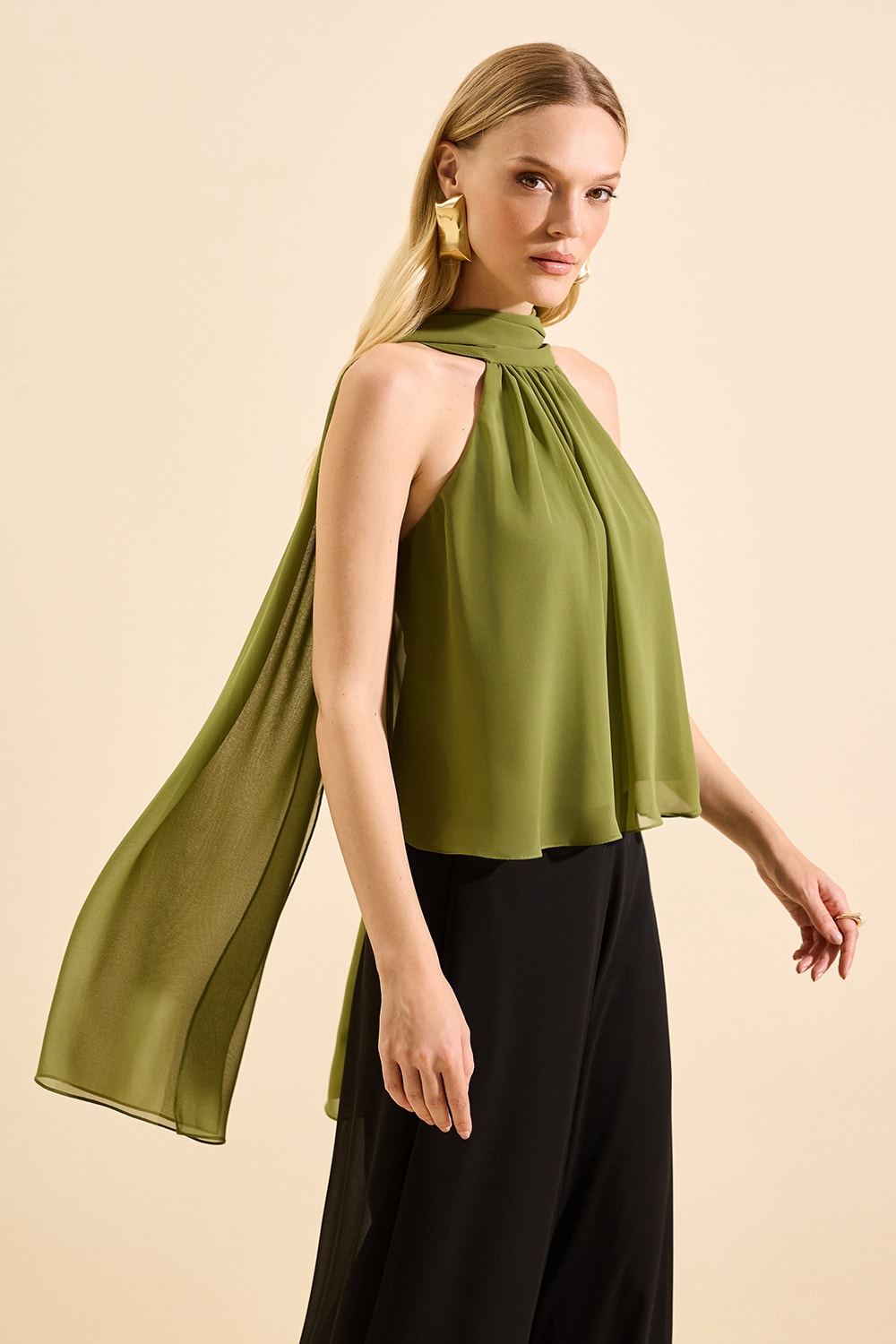 Blusa fiorella Oliva