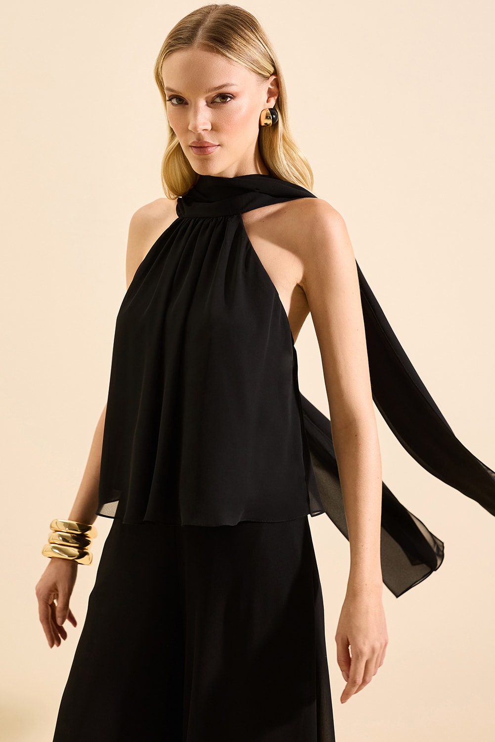 Blusa fiorella Preto