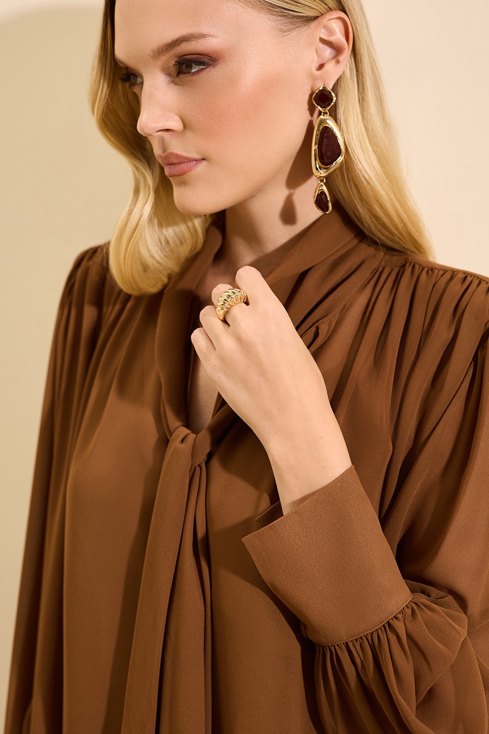 Blusa giselle f Marrom