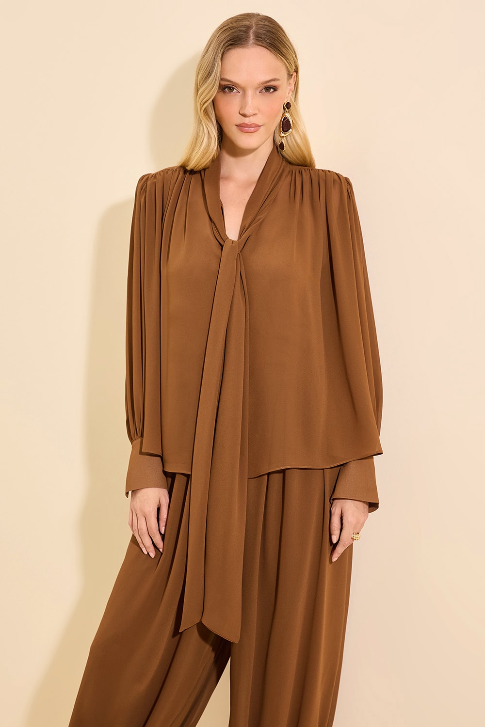 Blusa giselle f Marrom