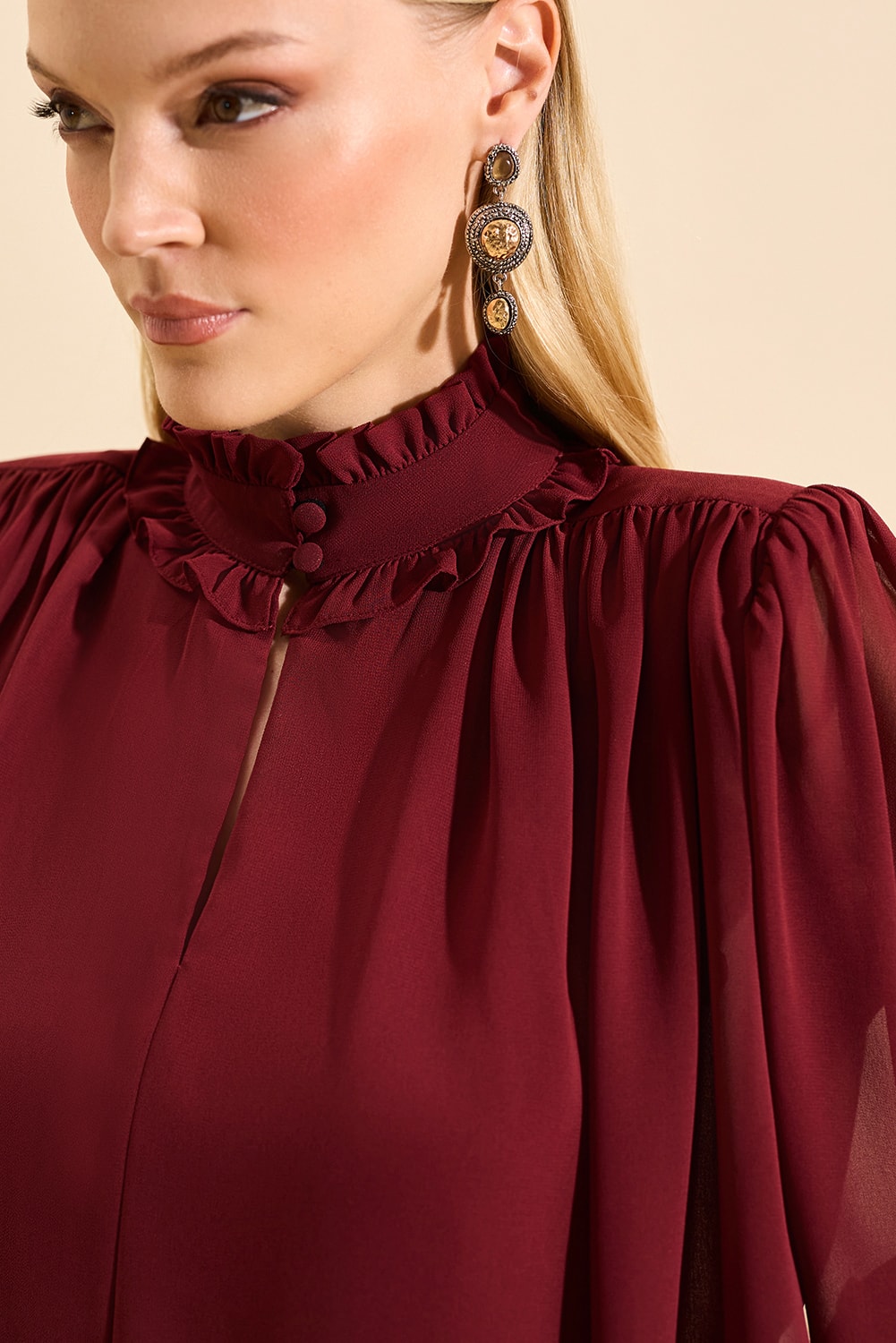 Blusa manga longa sabrina f Bordo