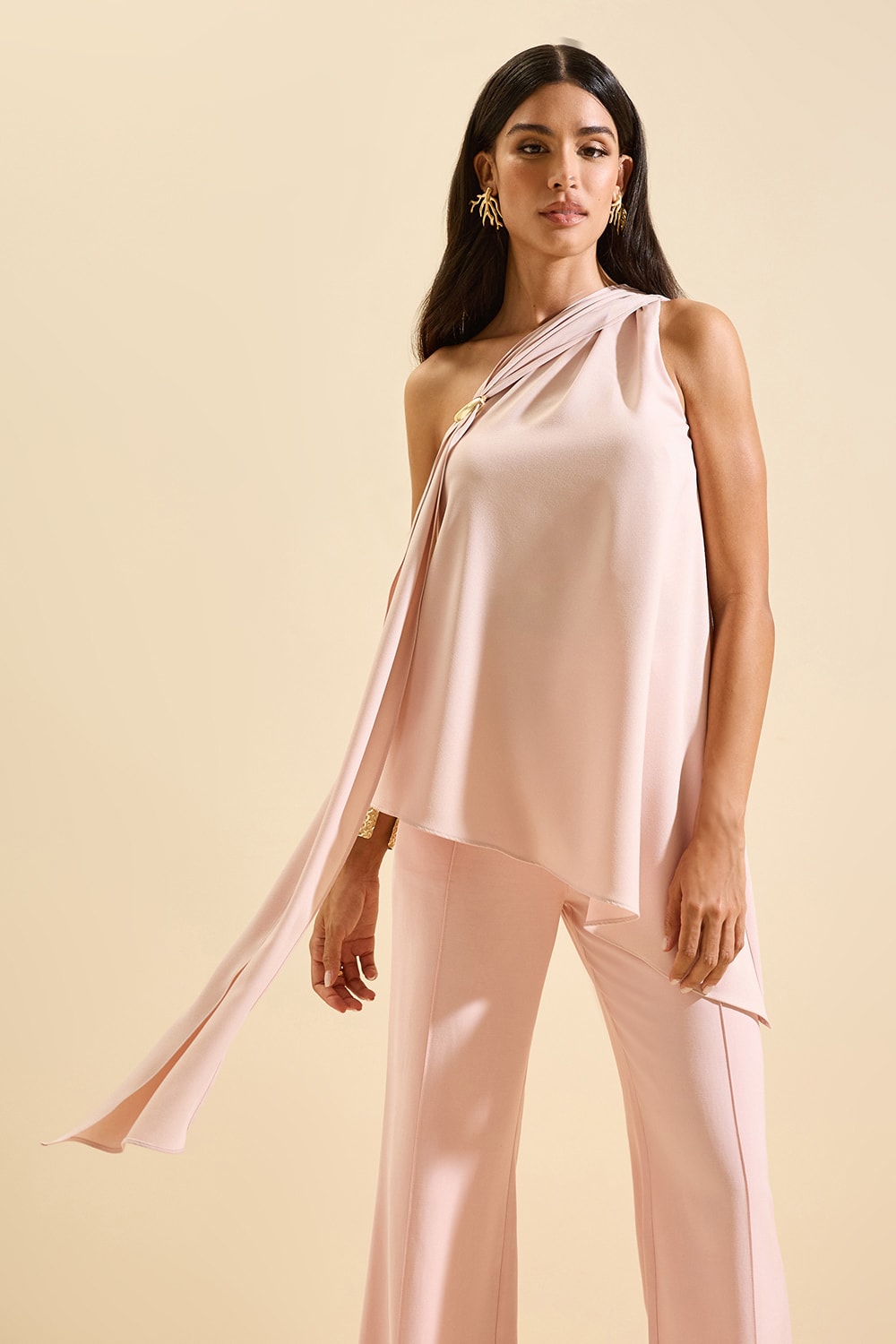 Blusa xale vivienne Rosé