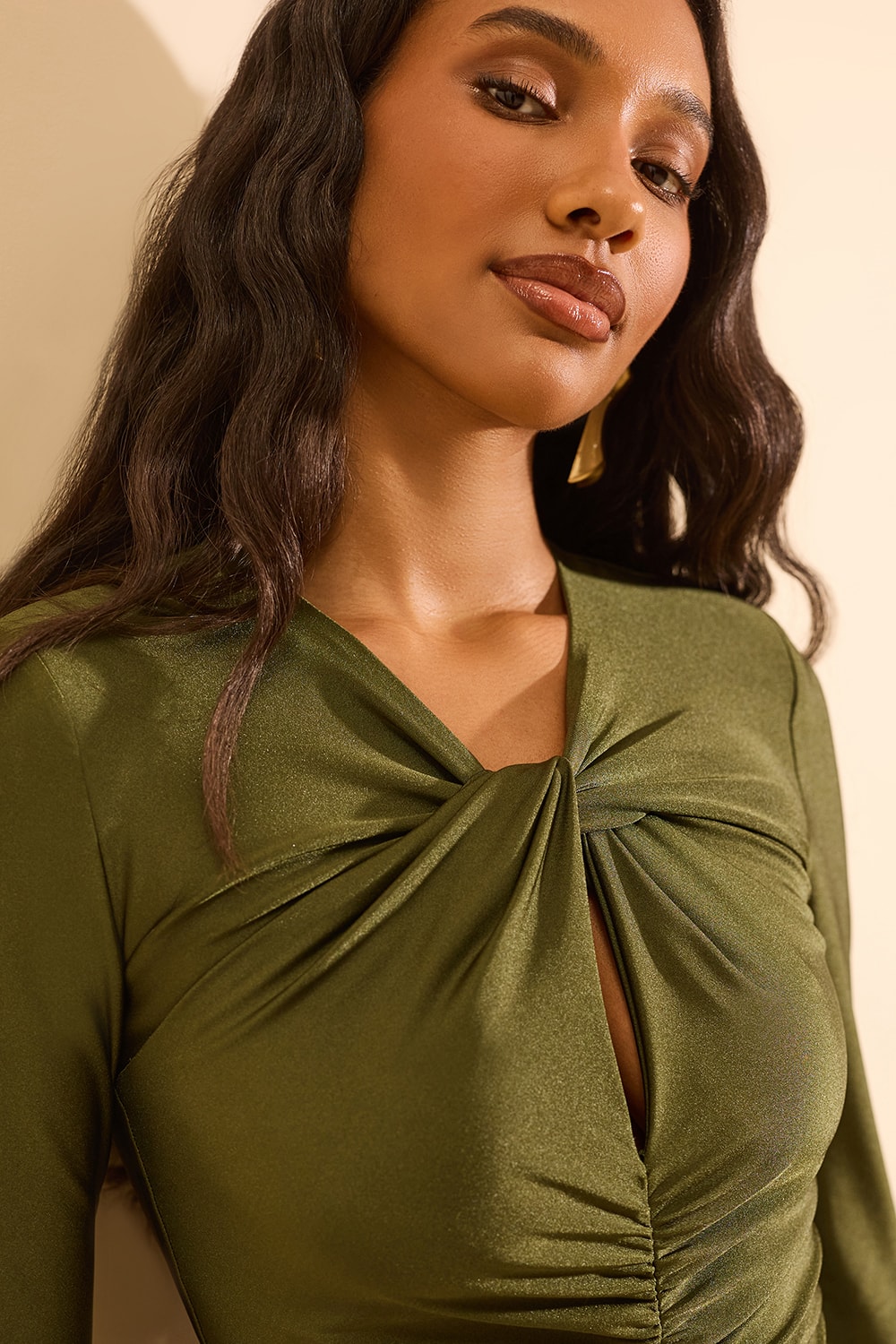 Body manga longa arabella Verde