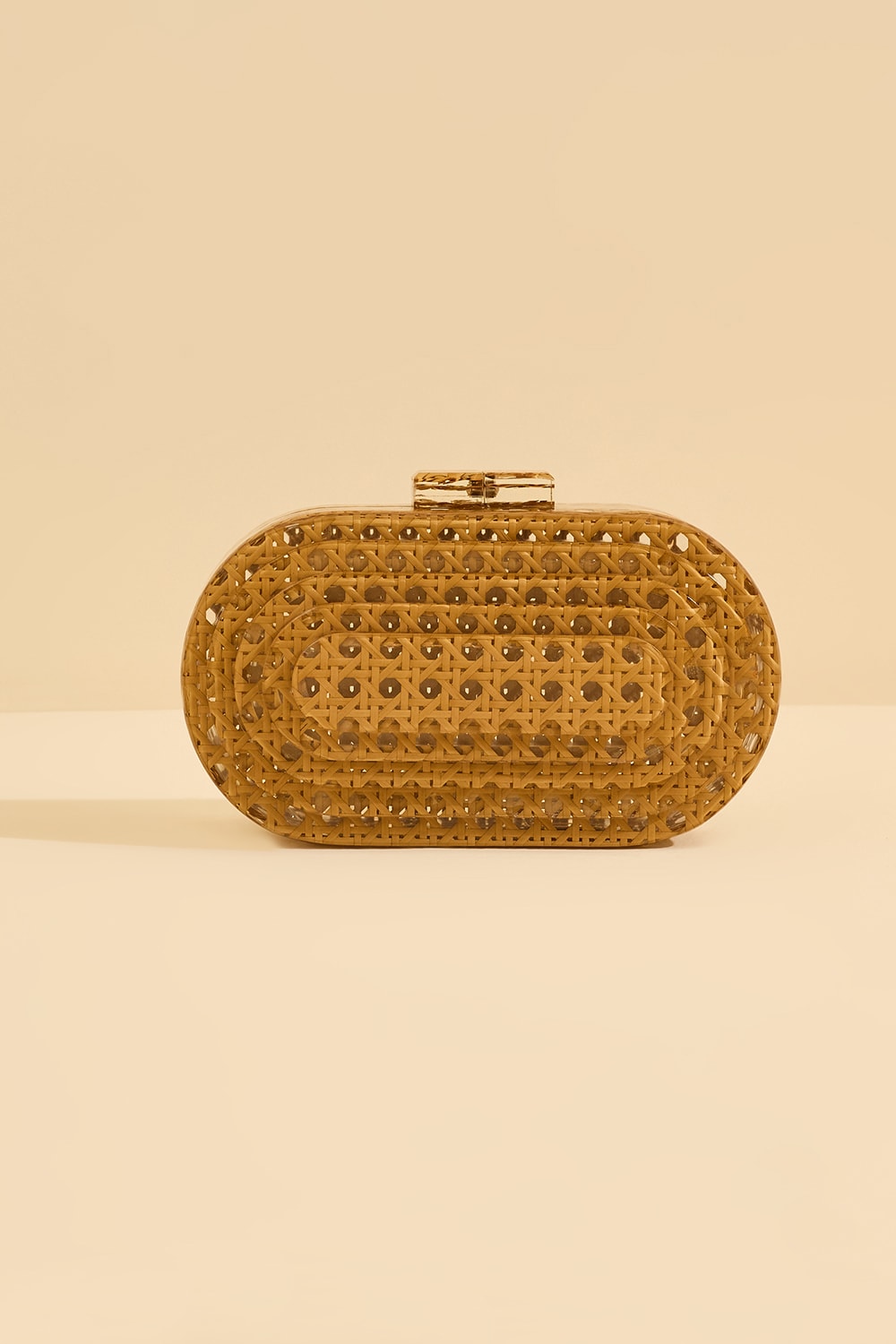 Bolsa palha oval Areia