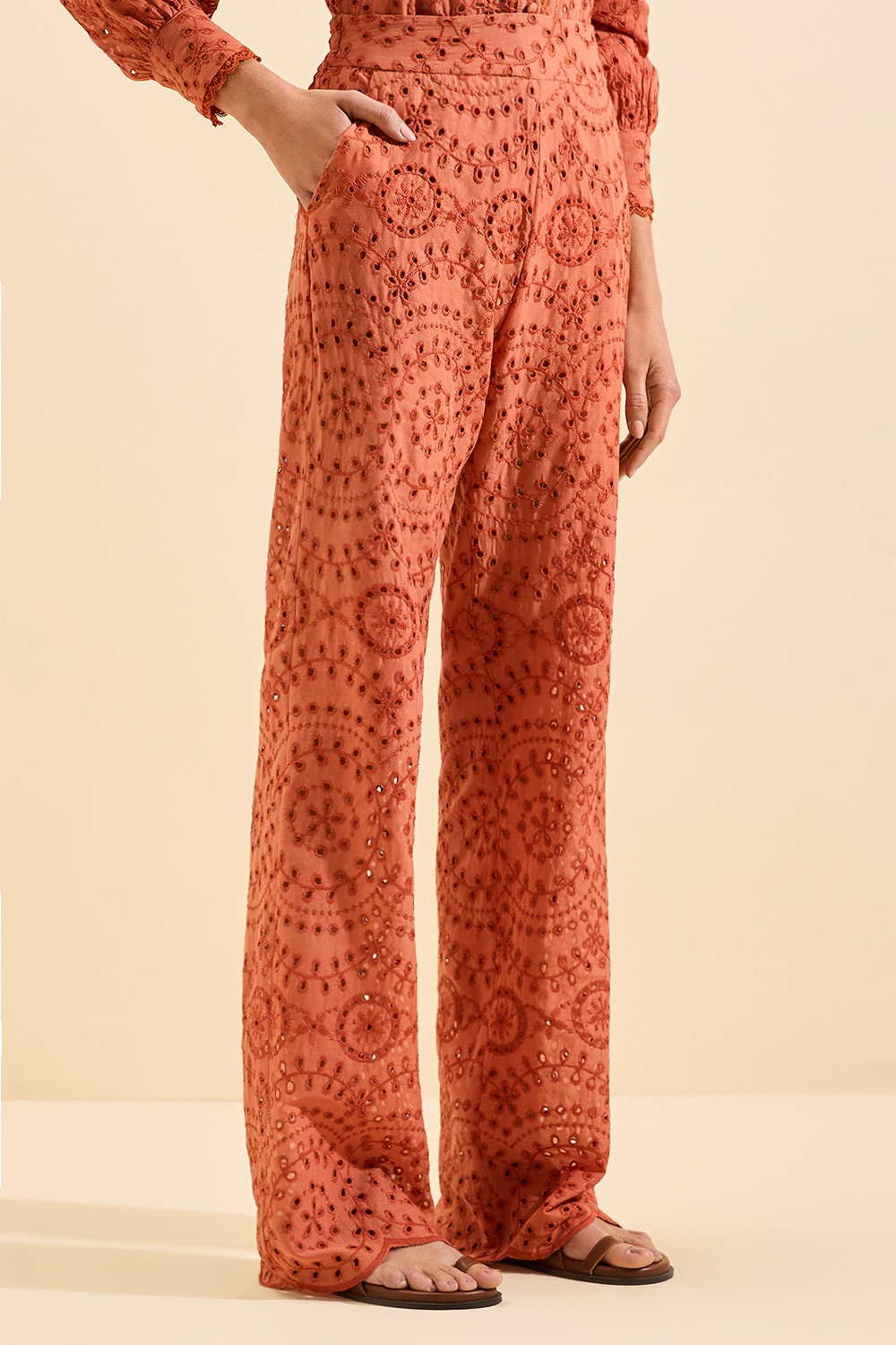 Calça dorothy Terracota