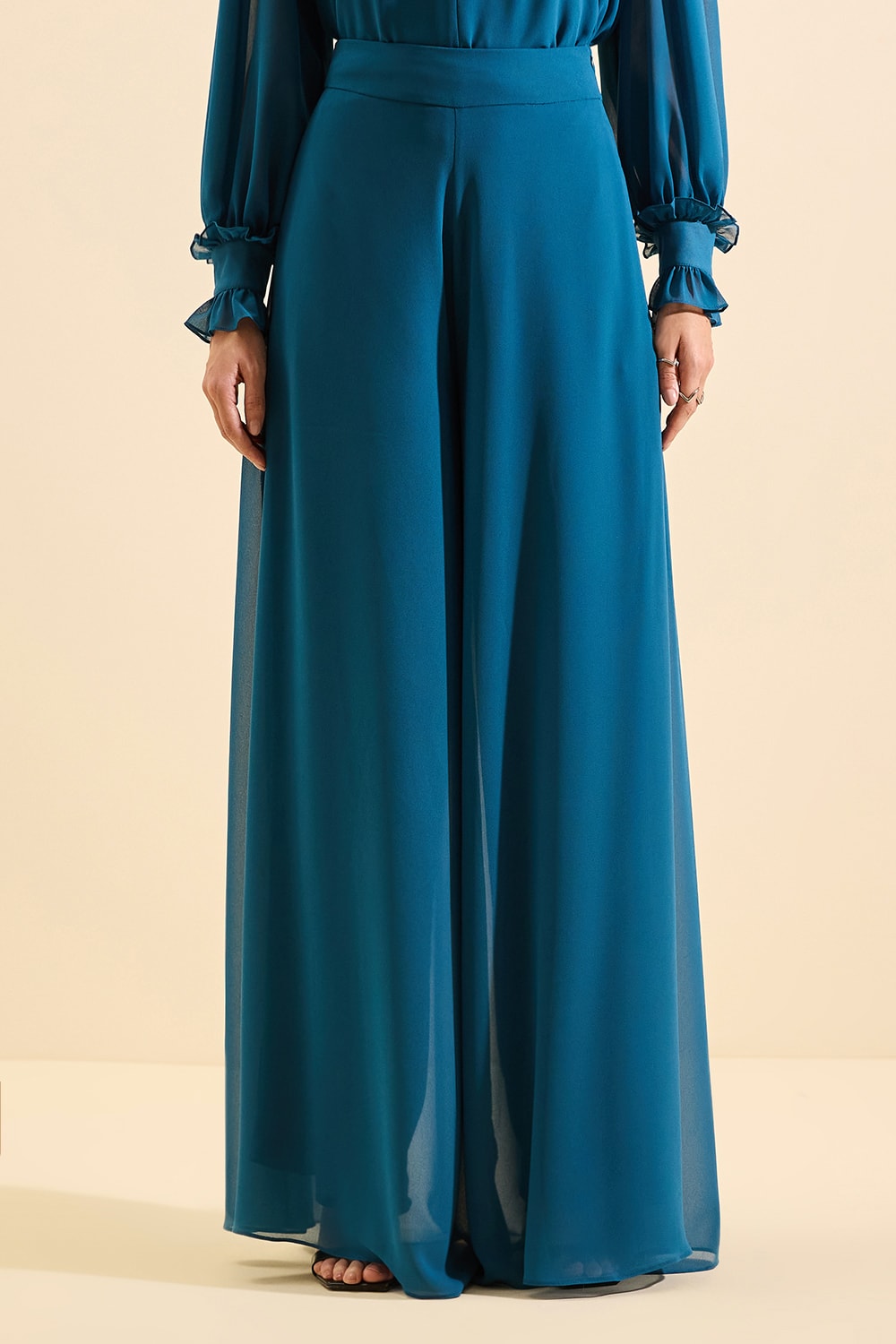 Calça mirella Azul Petroleo