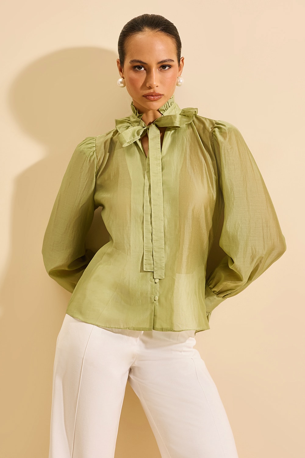Camisa arabella Oliva