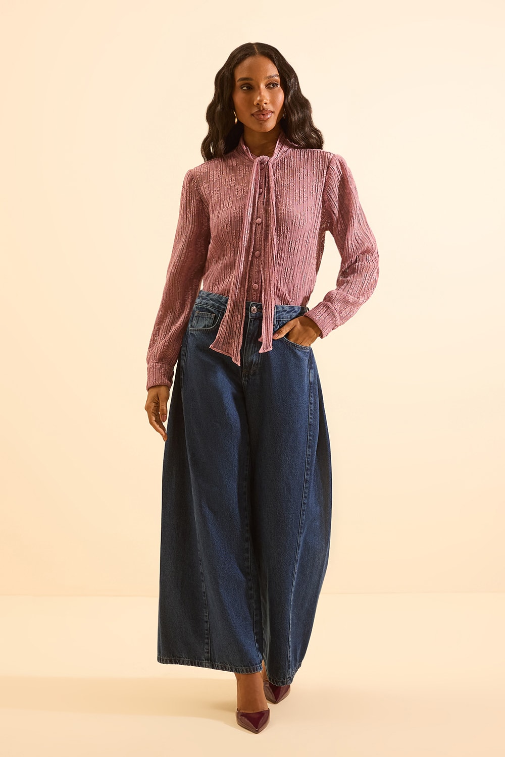 Camisa talia f Blush