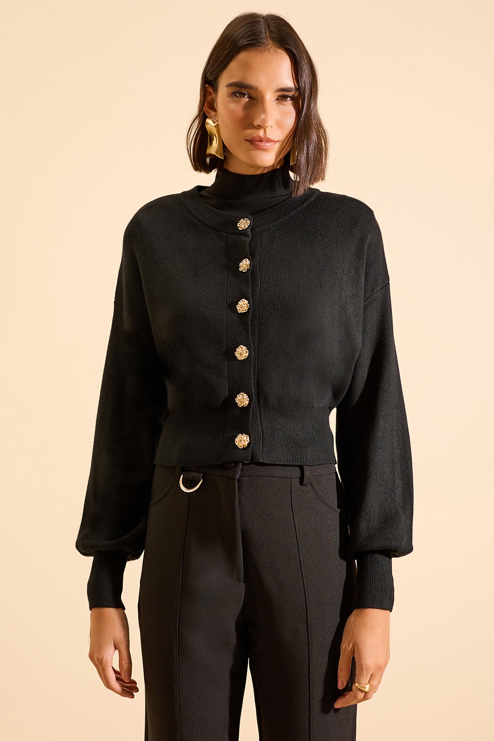 Casaco madeleine Preto