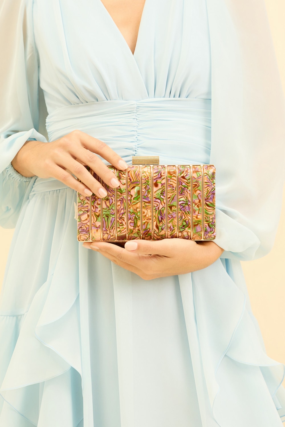 Clutch fleur Mescla