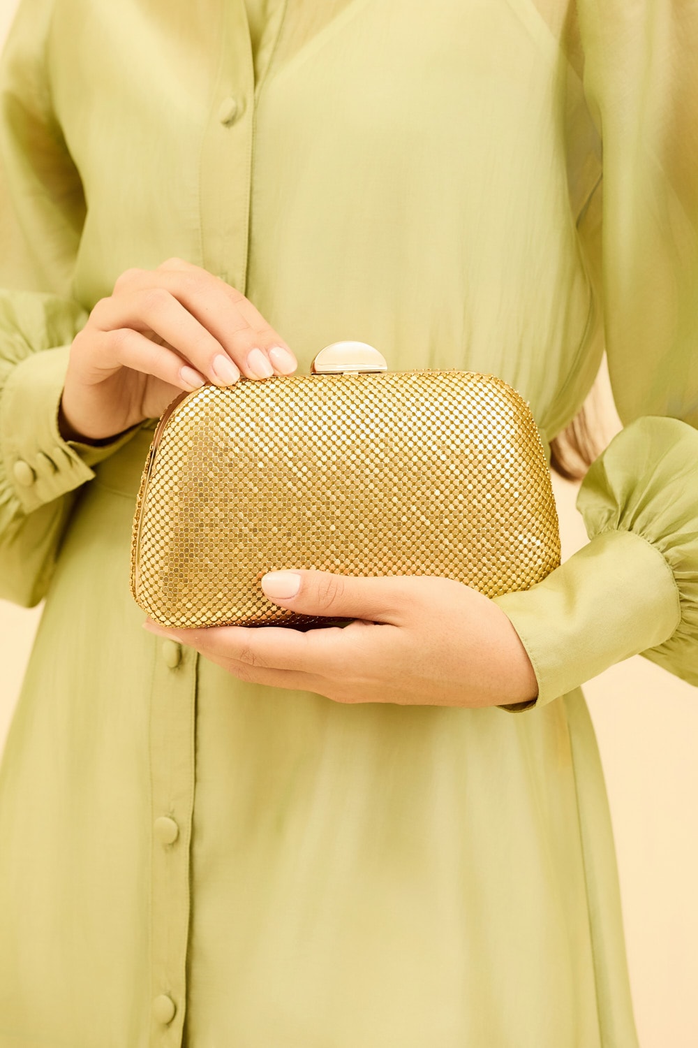 Clutch selene Dourado