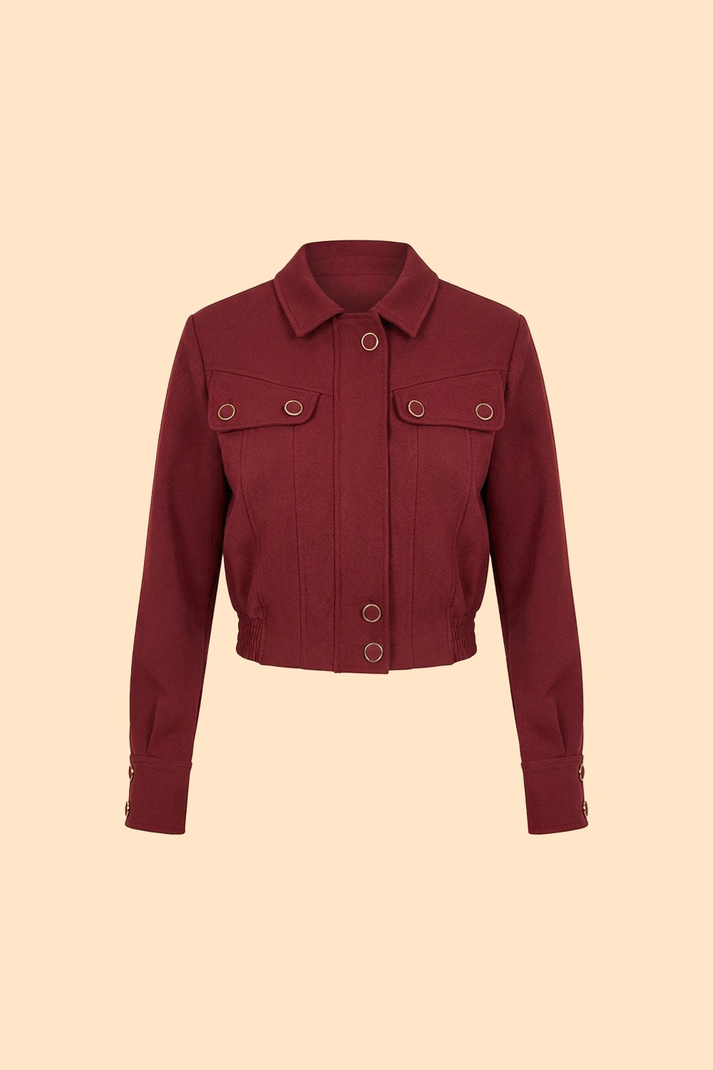 Jaqueta cropped vicky Bordo