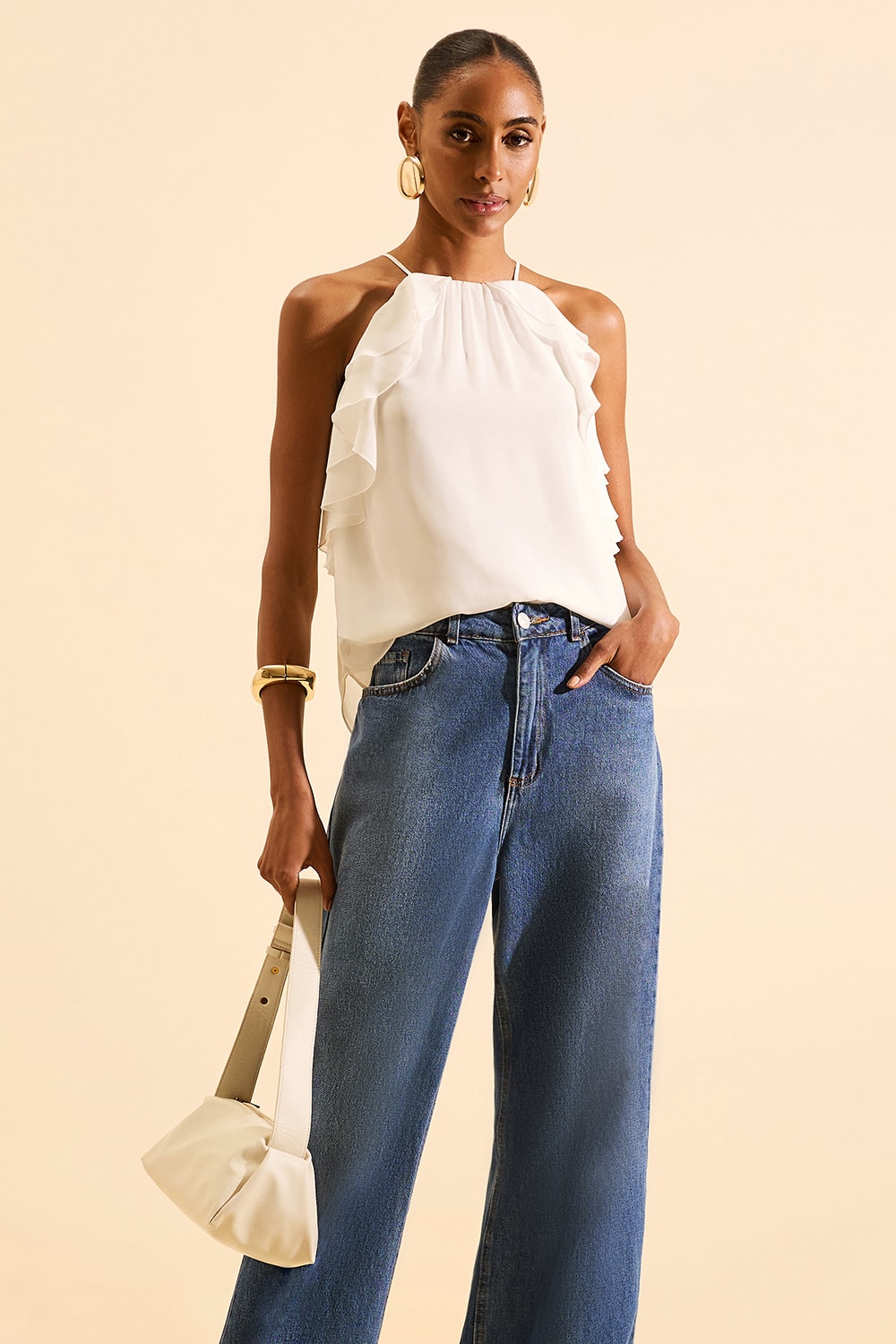 Regata clara Off-White