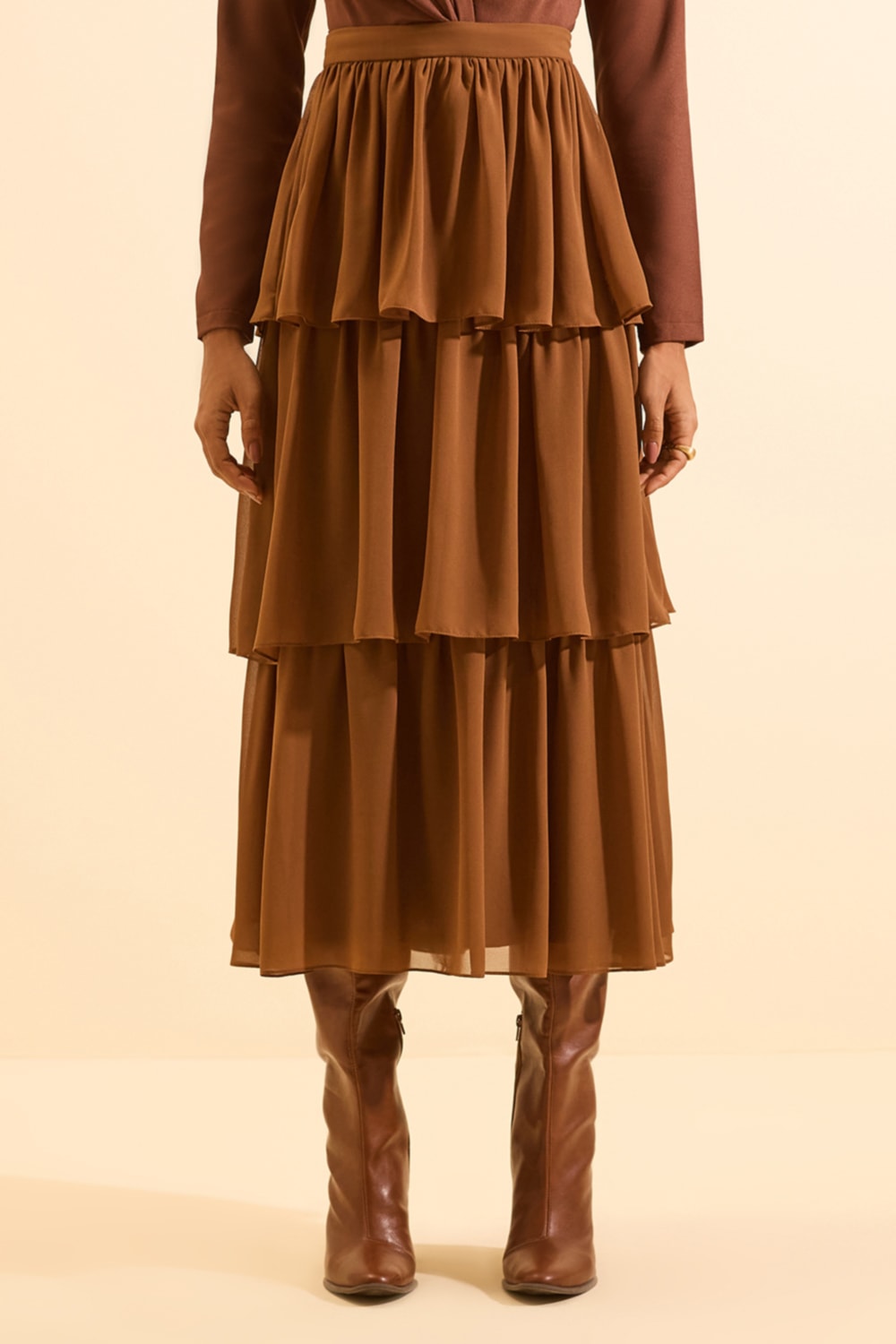 Saia fantine Marrom