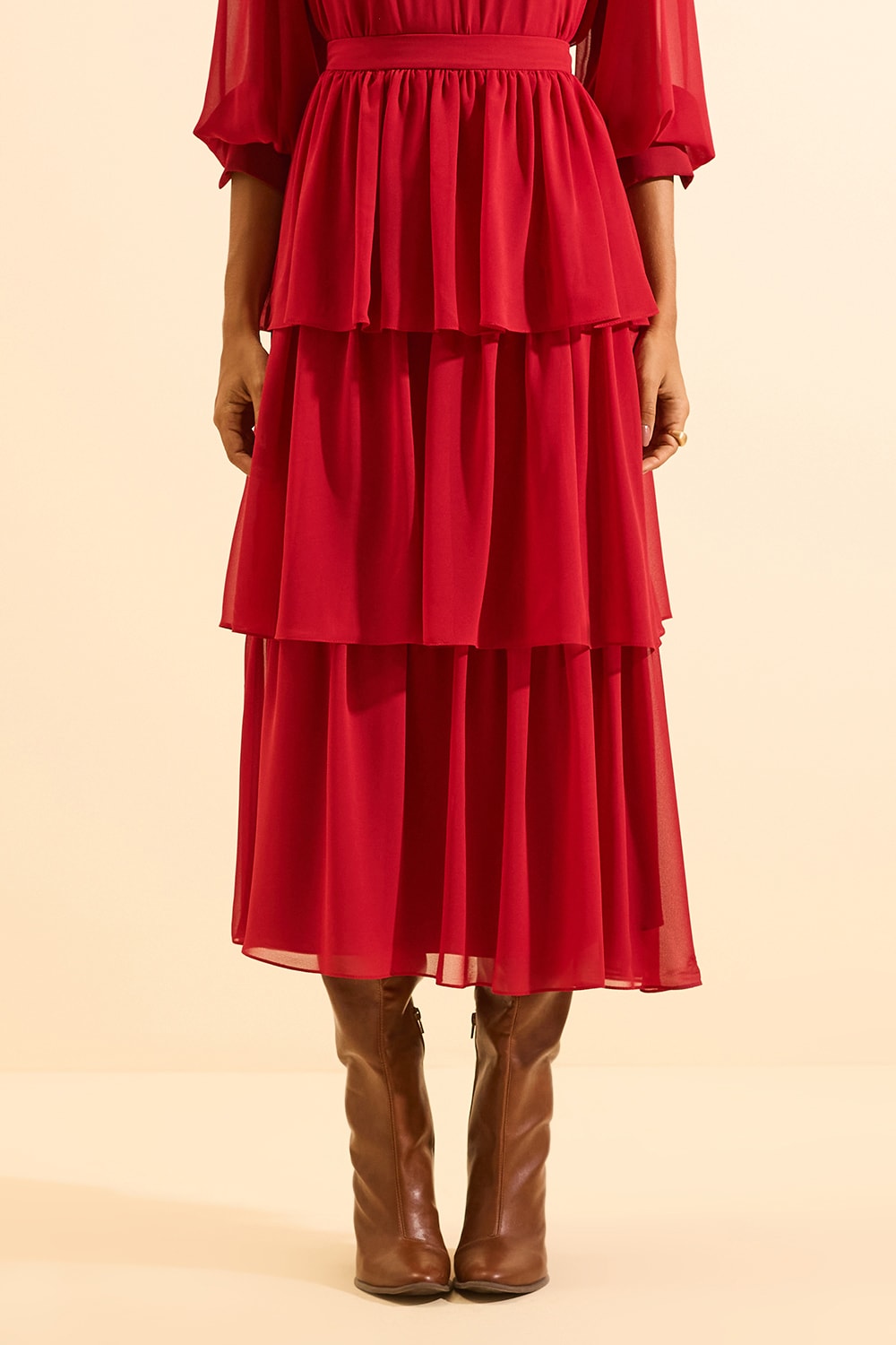 Saia fantine Vermelho
