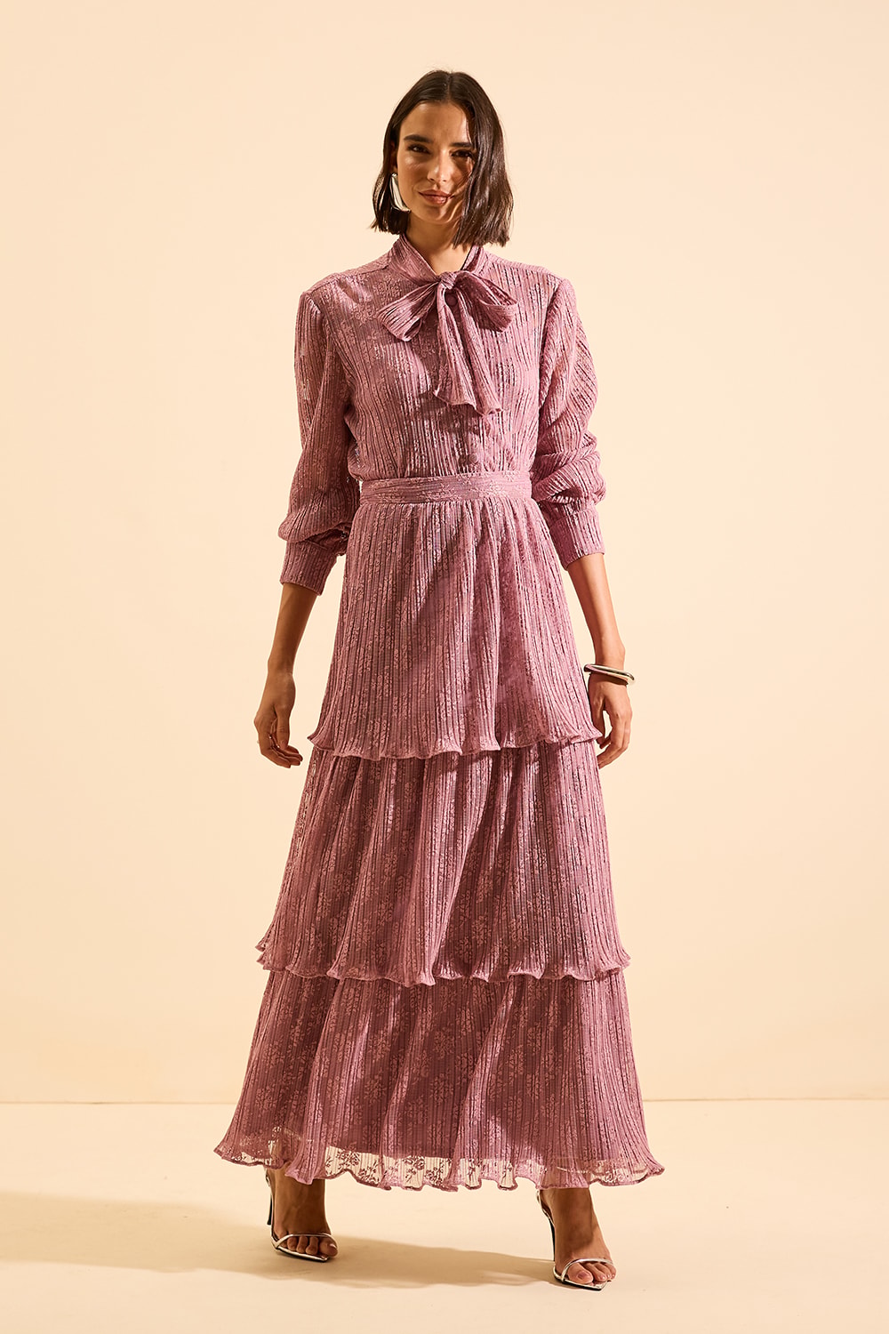 Saia hiper midi talia Blush