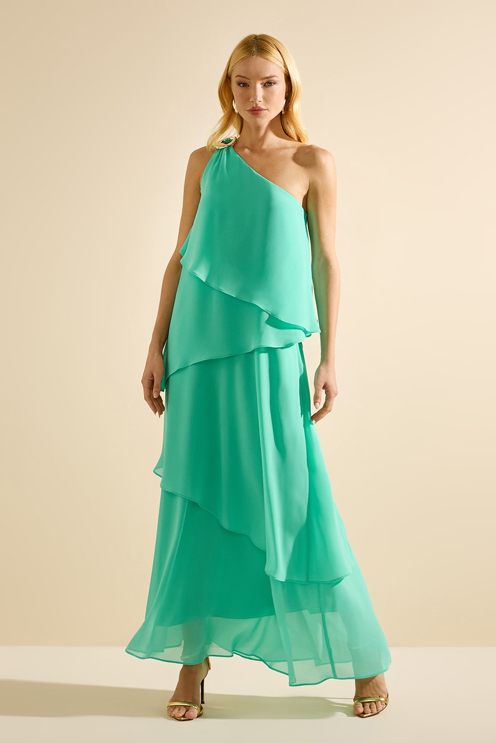 Vestido camadas lara Verde