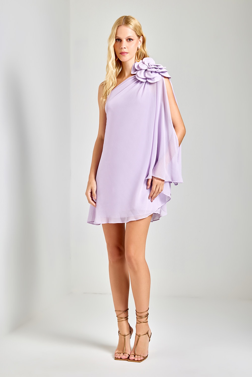 Vestido crown flor Lilas