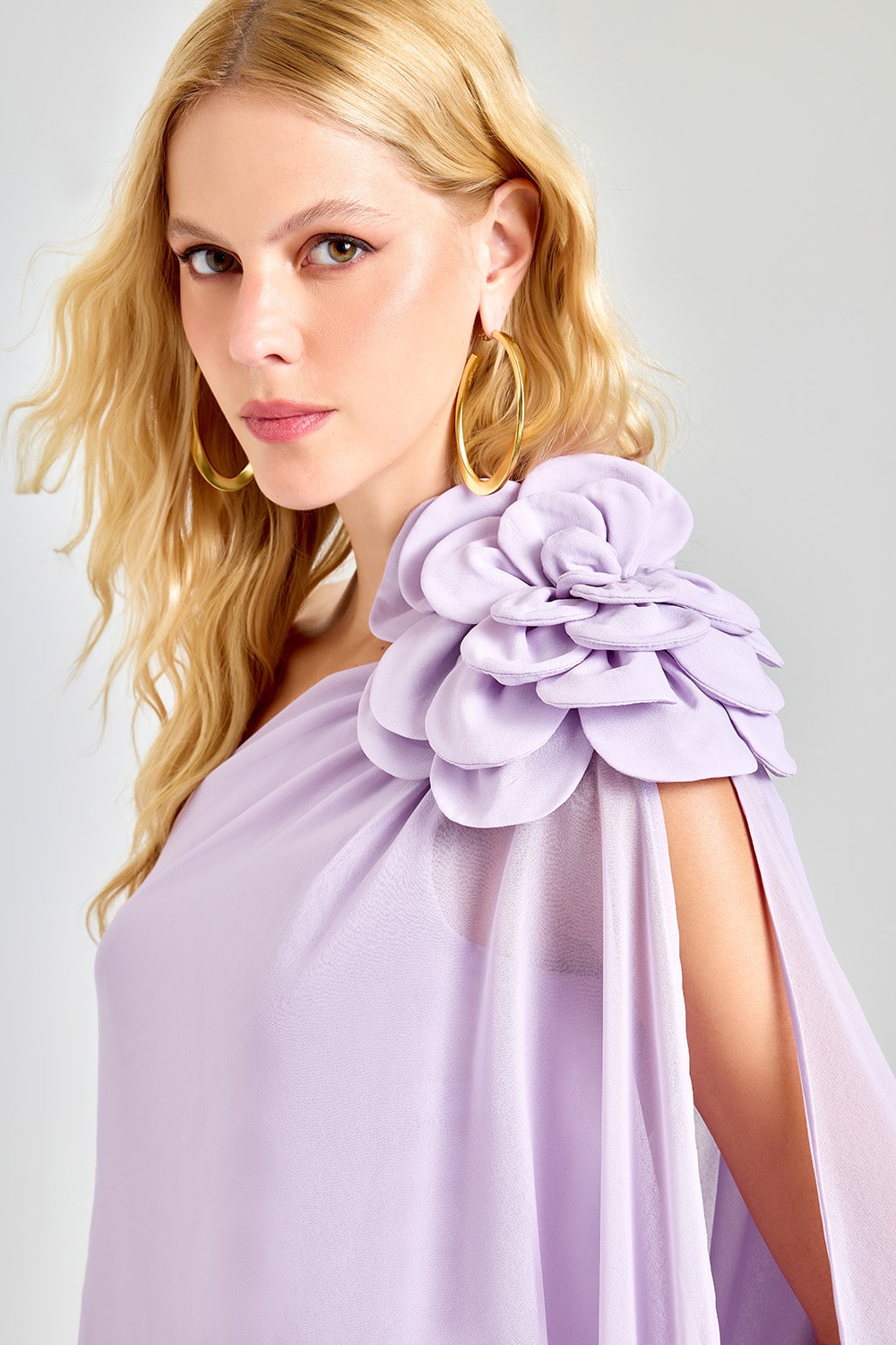 Vestido crown flor Lilas