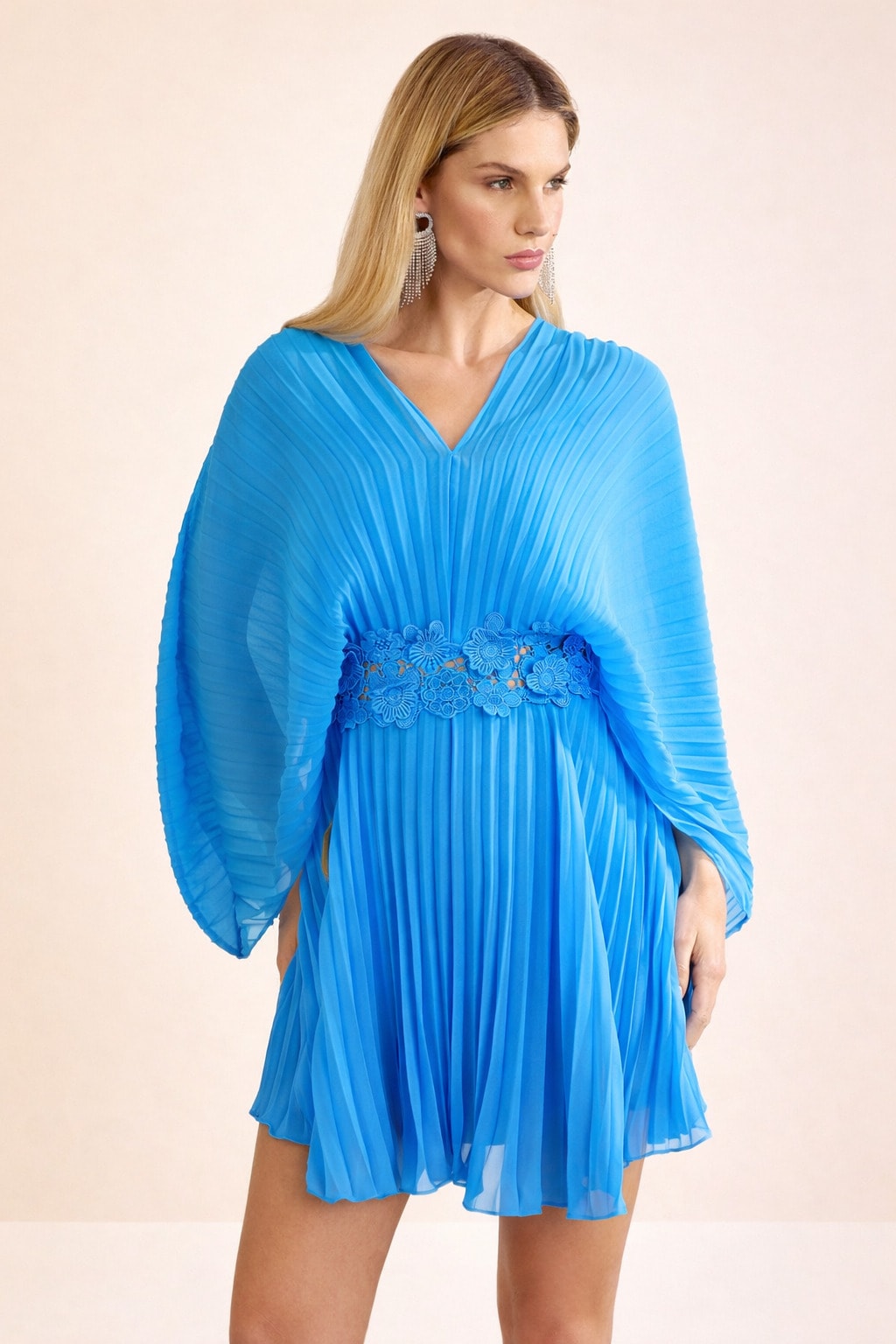 Vestido curto belatriz Azul