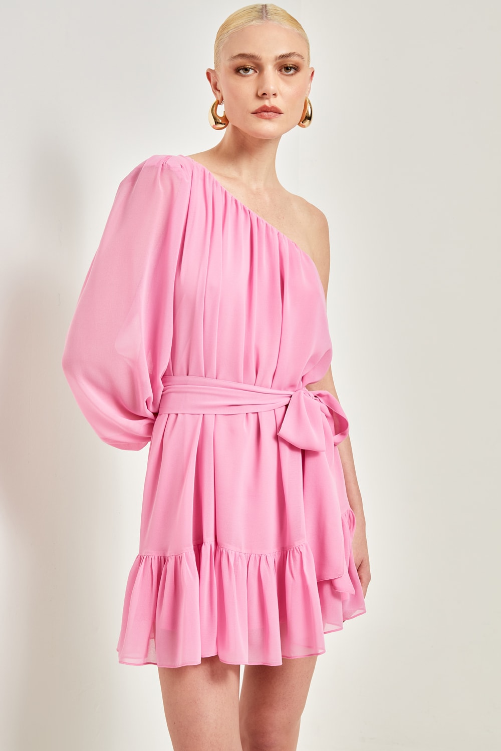 Vestido curto crown c Rosa