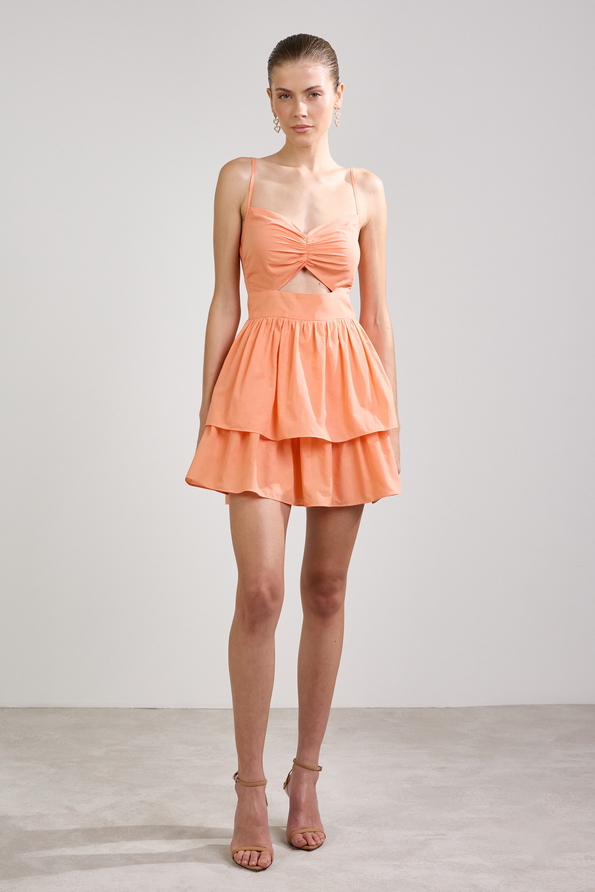 Vestido curto felicia Laranja