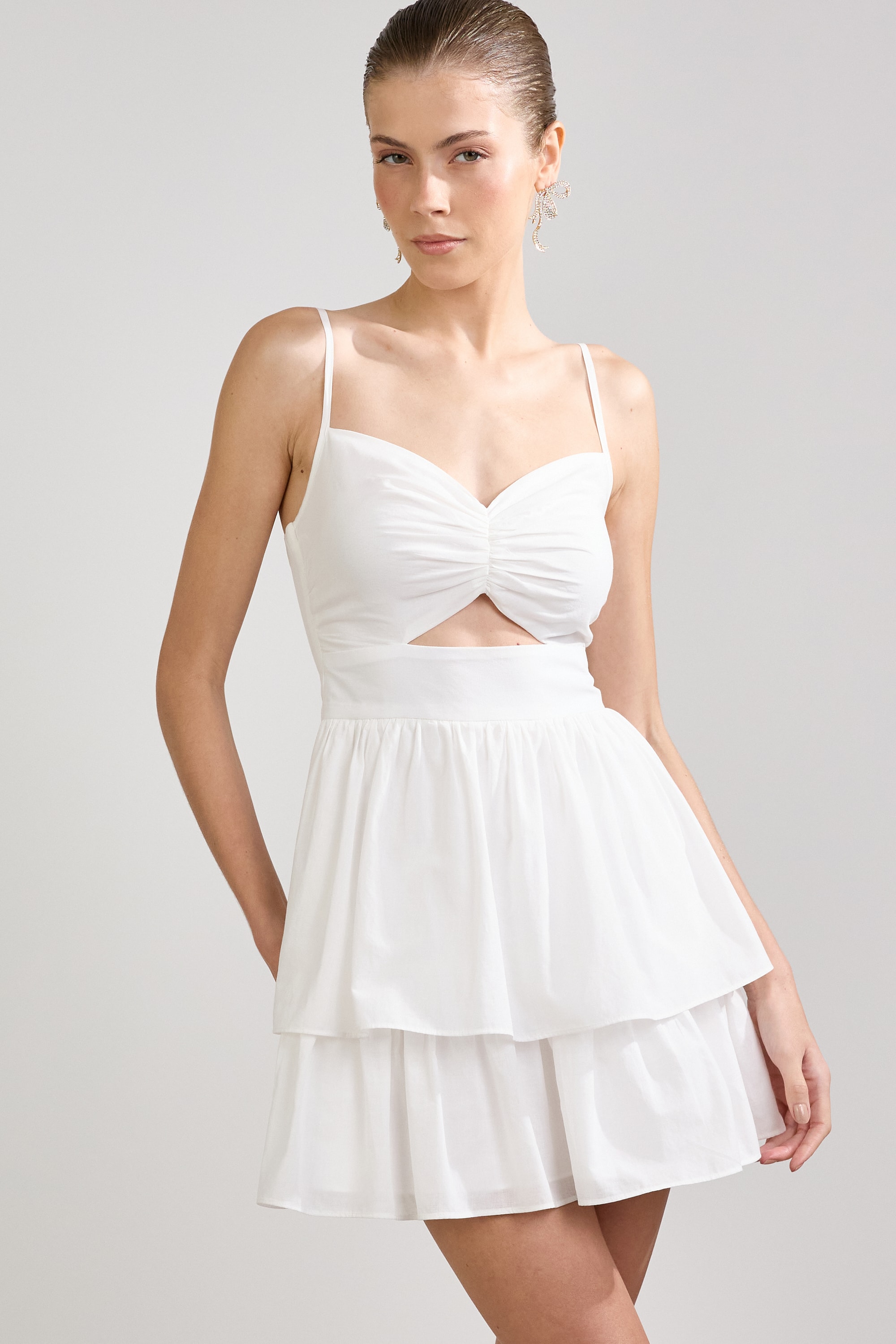 Vestido curto felicia Off-White