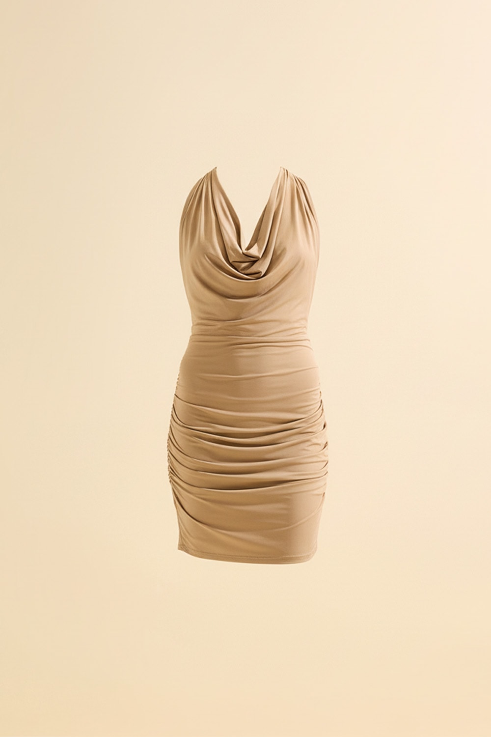 Vestido curto greta Areia