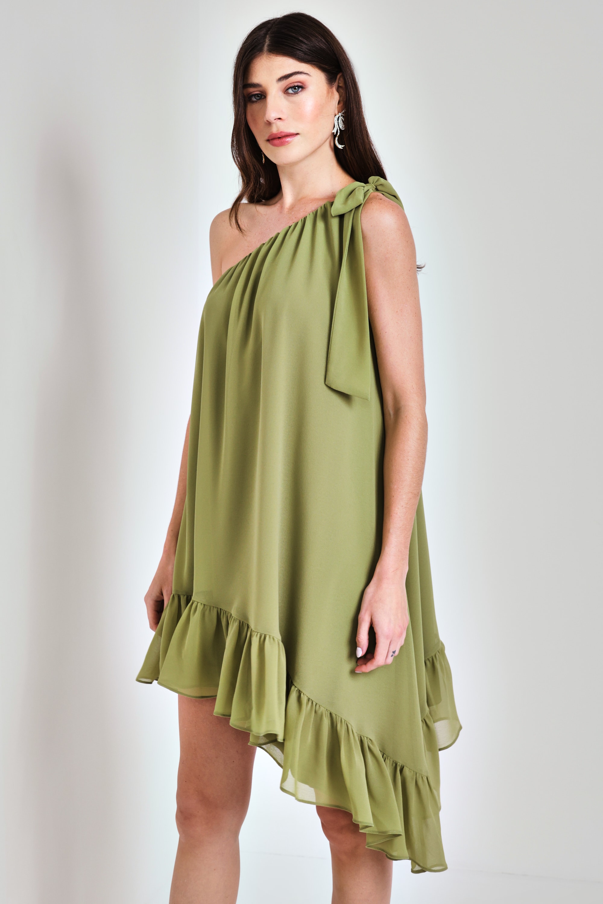 Vestido curto líbia Verde