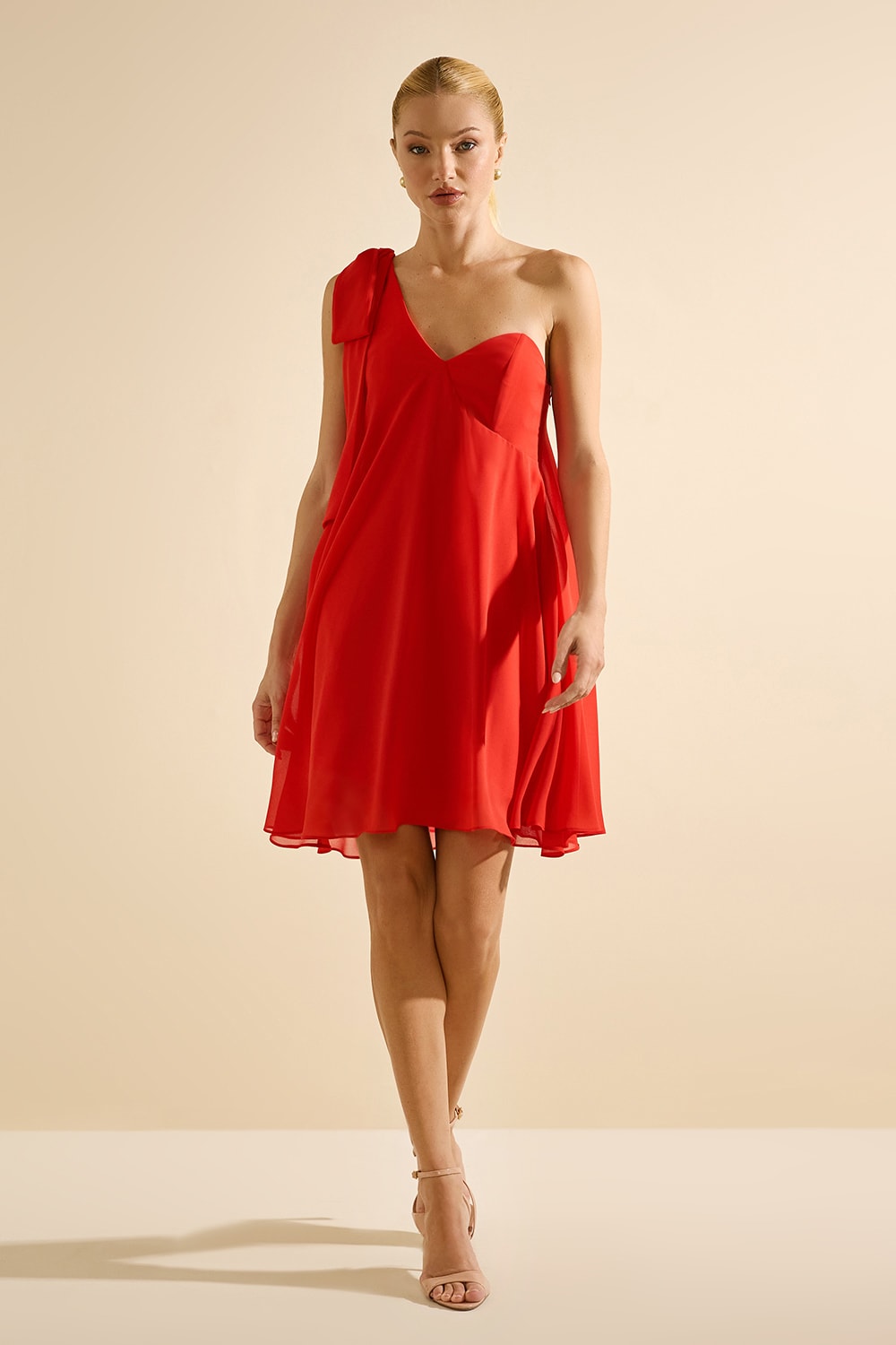 Vestido curto liora Vermelho
