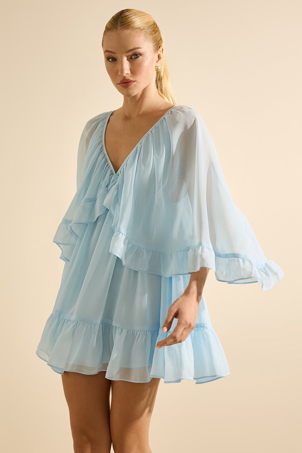 Vestido curto new penelope Azul