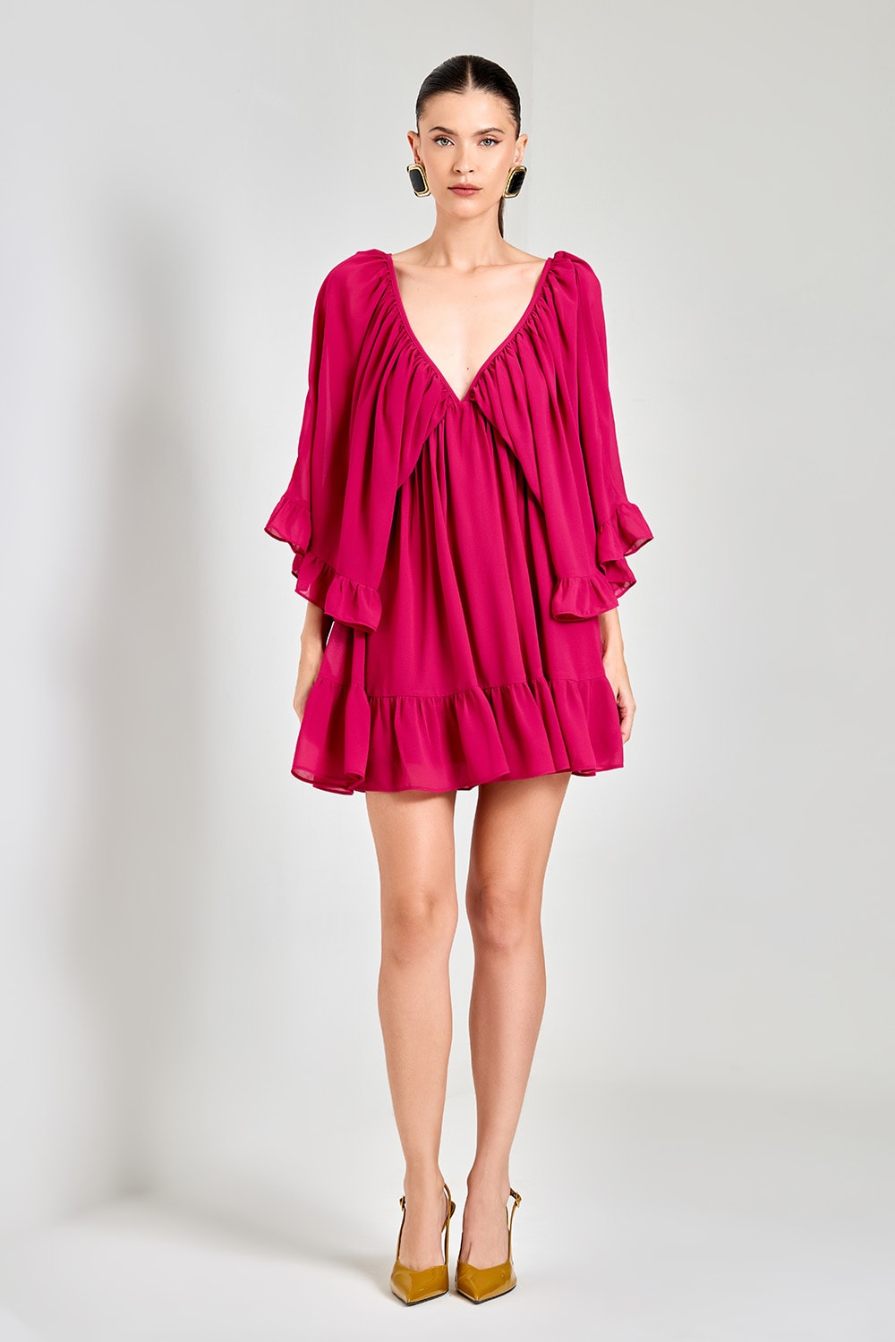 Vestido curto potenza Magenta