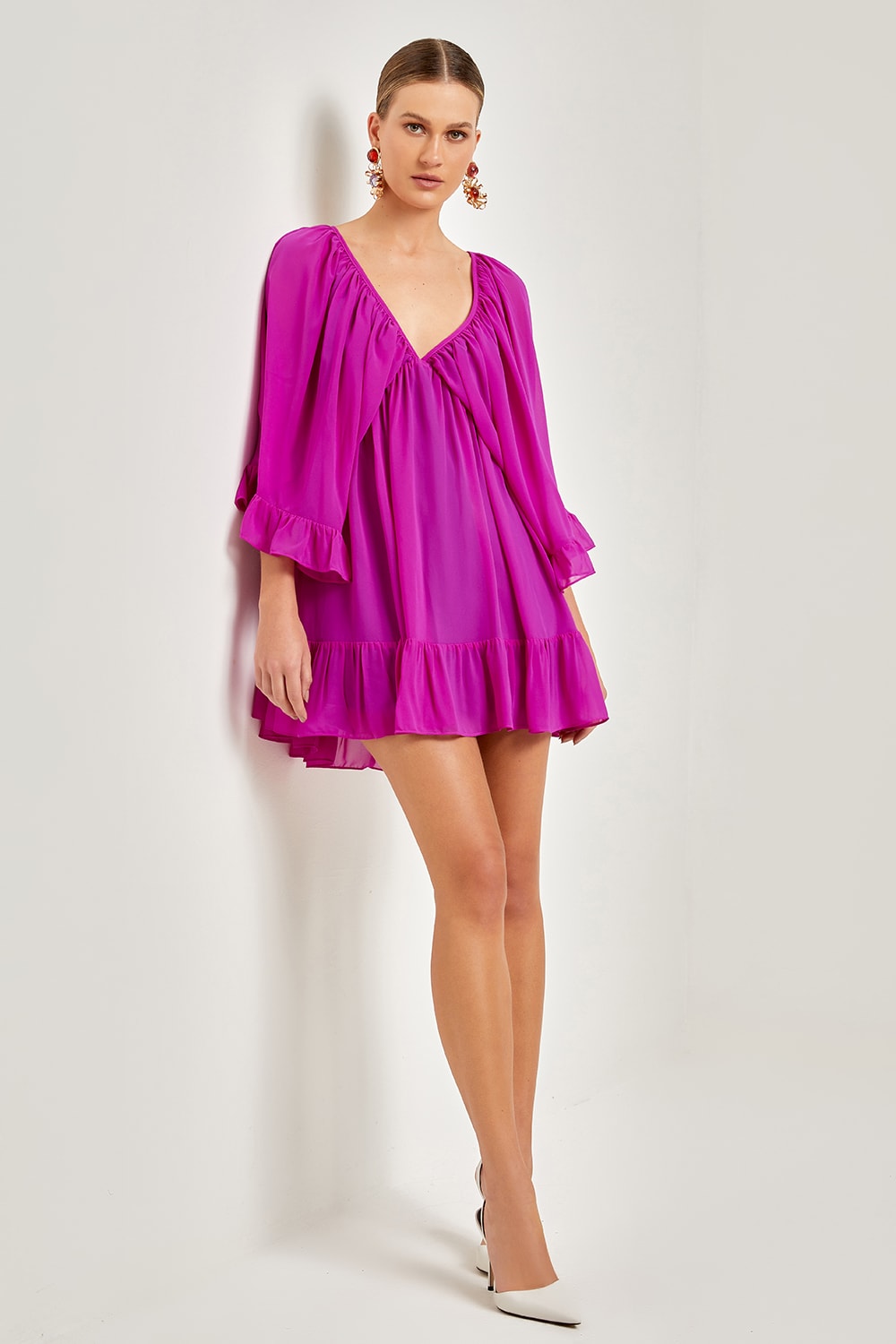 Vestido curto potenza Roxo