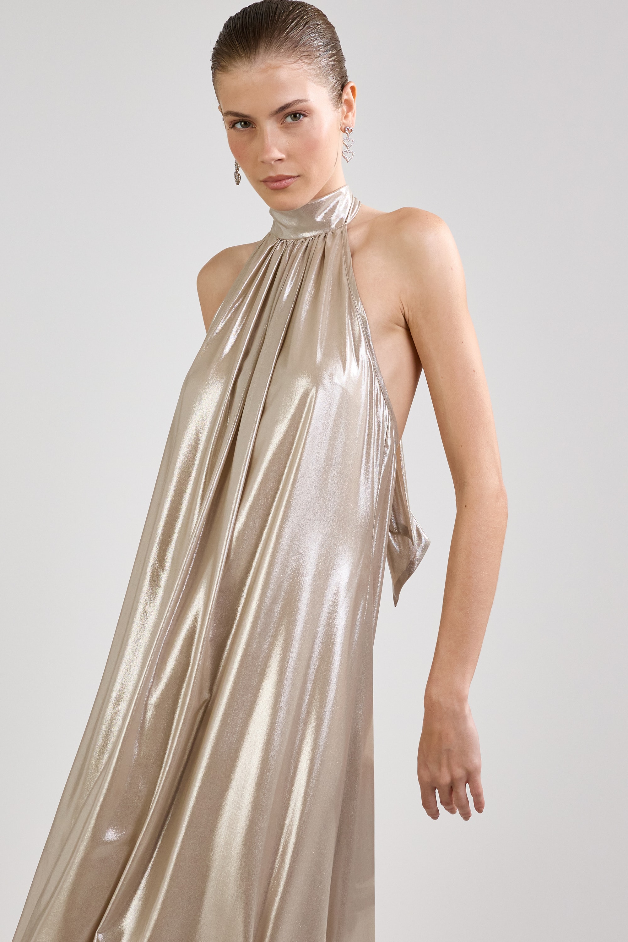 Vestido grance Dourado