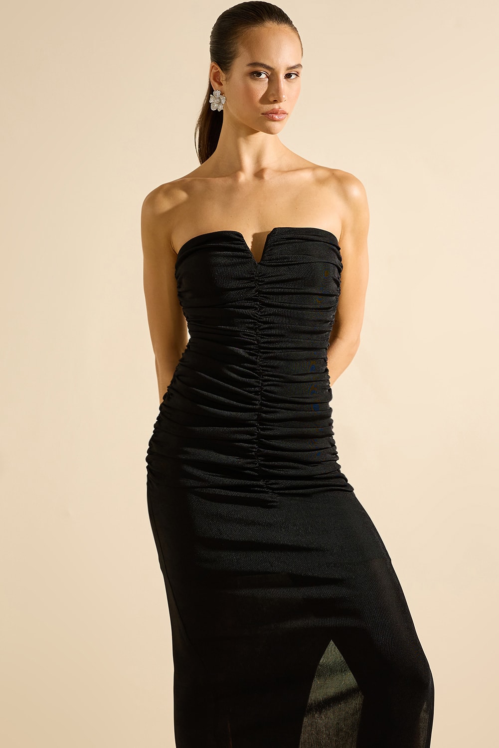 Vestido hiper midi alessandra Preto