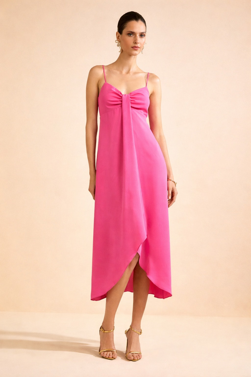 Vestido hiper midi joyce Rosa