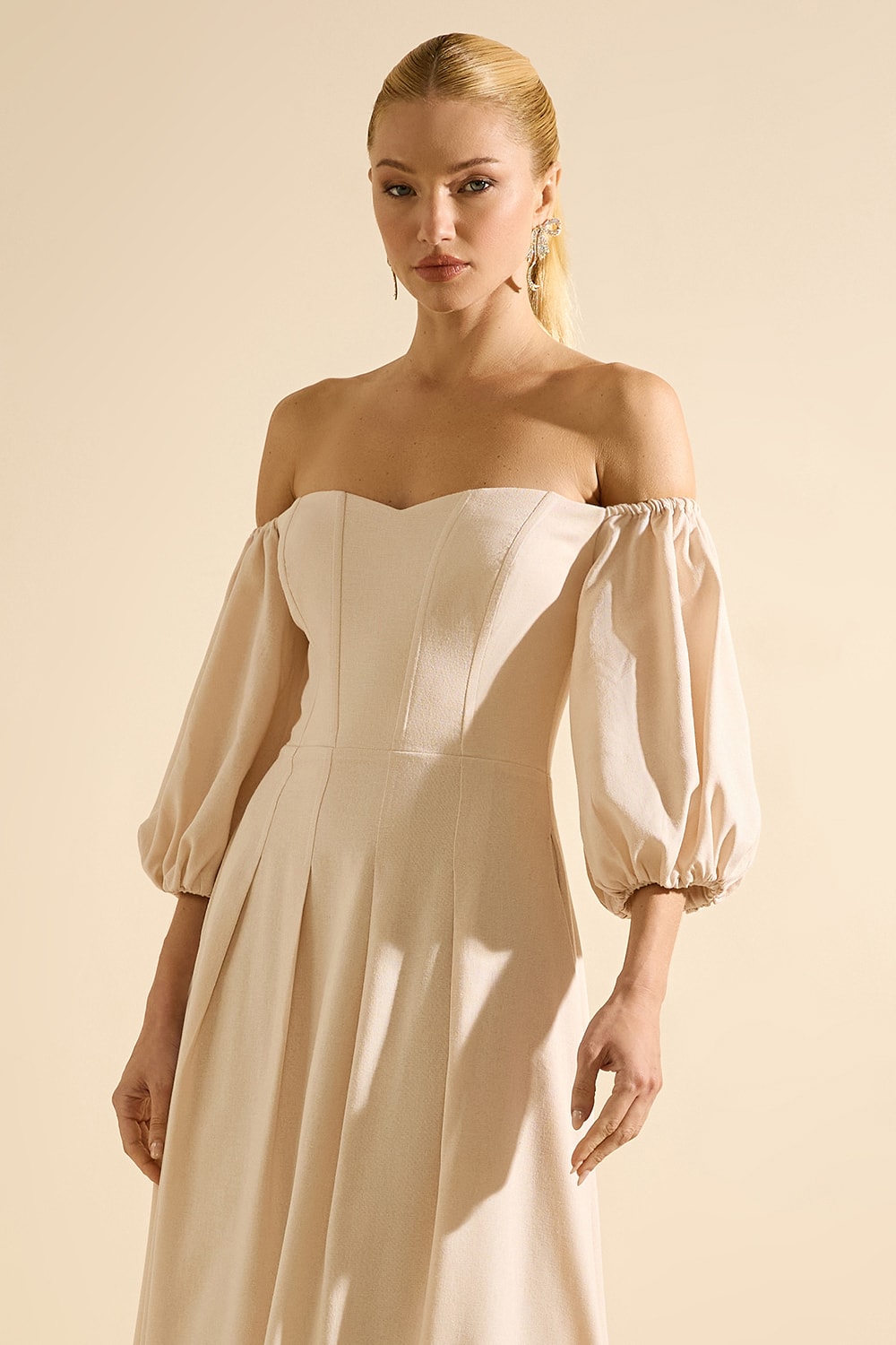 Vestido hiper midi lady Khaki