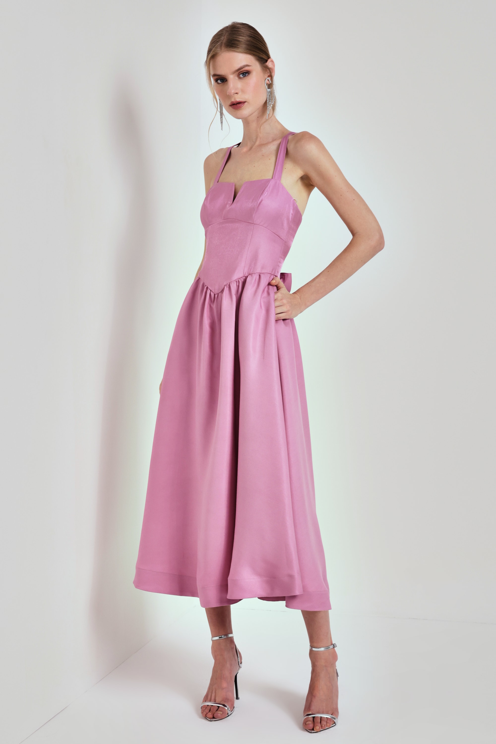 Vestido hiper midi princess Rosa