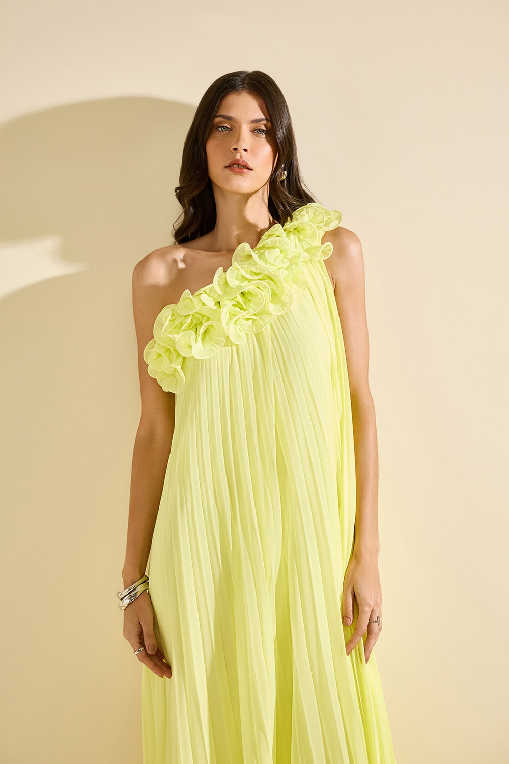 Vestido jabour no decote Citrus