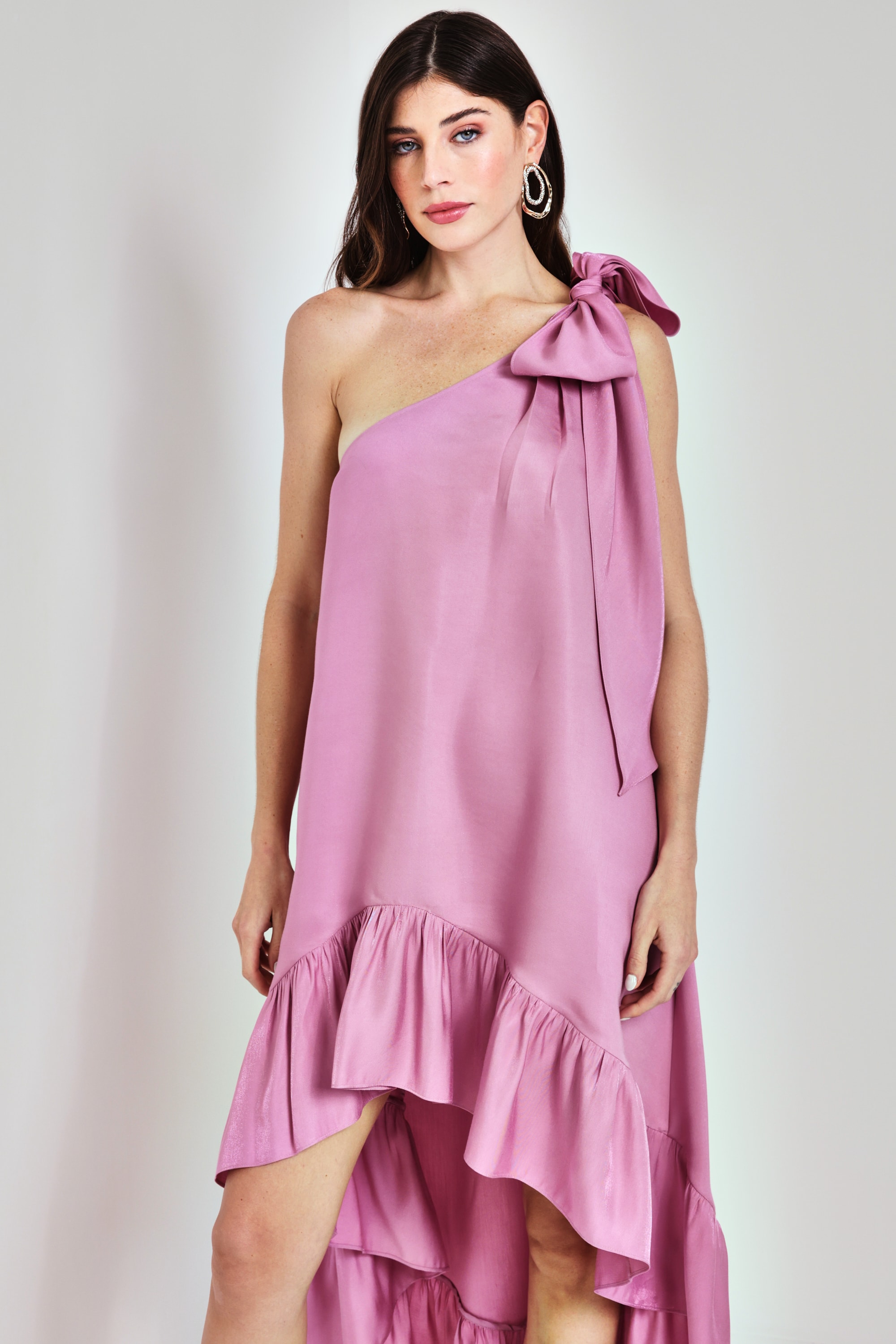 Vestido laco irregular Rosa