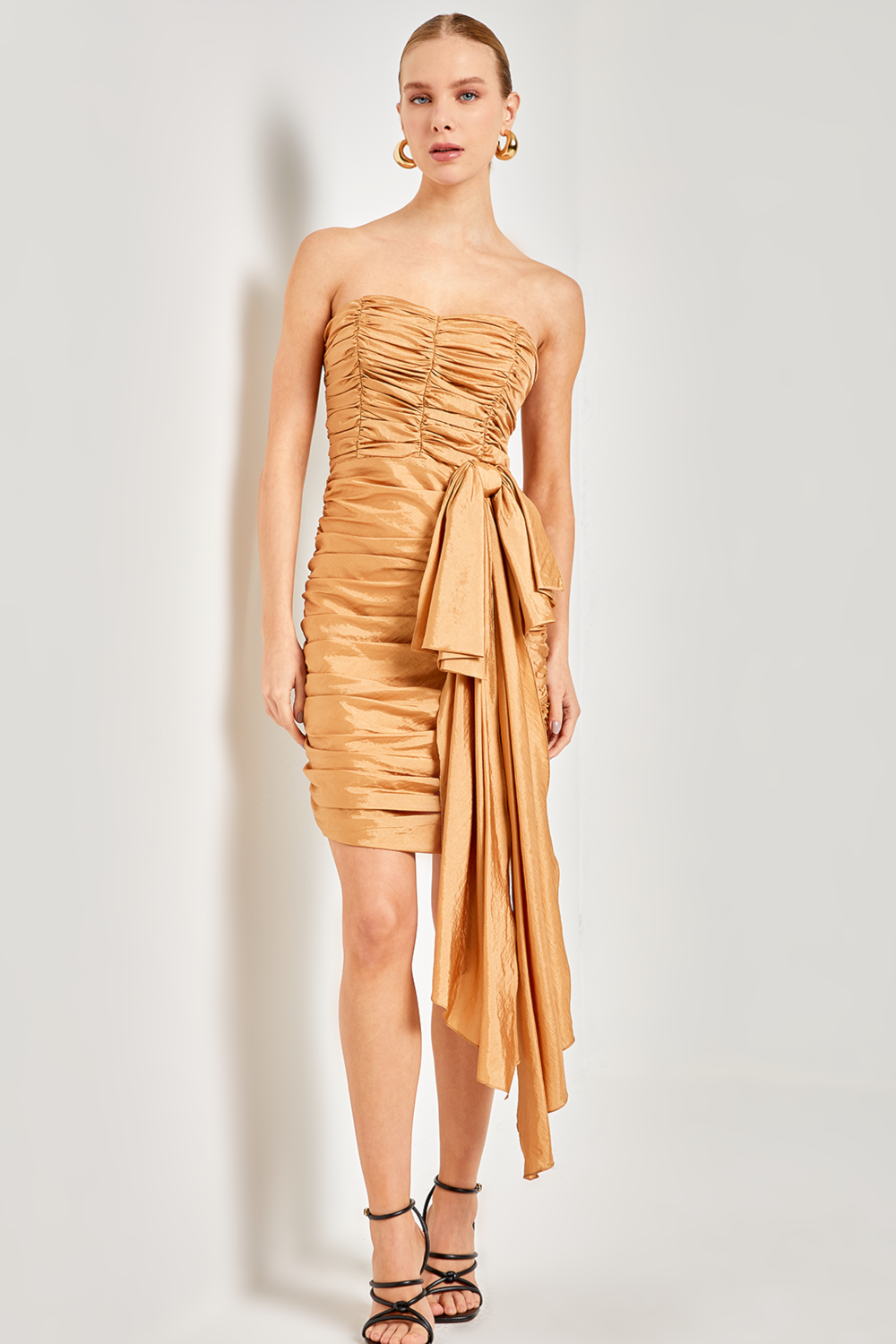 Vestido laço versalhes Khaki