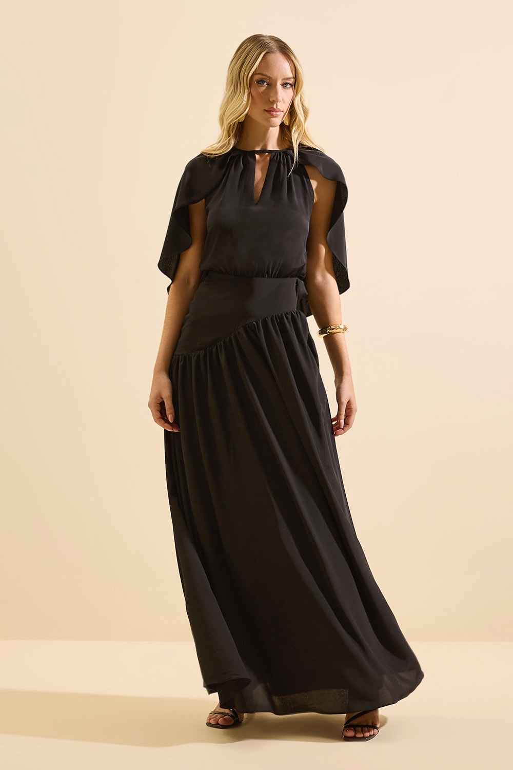 Vestido longo amarilys Preto